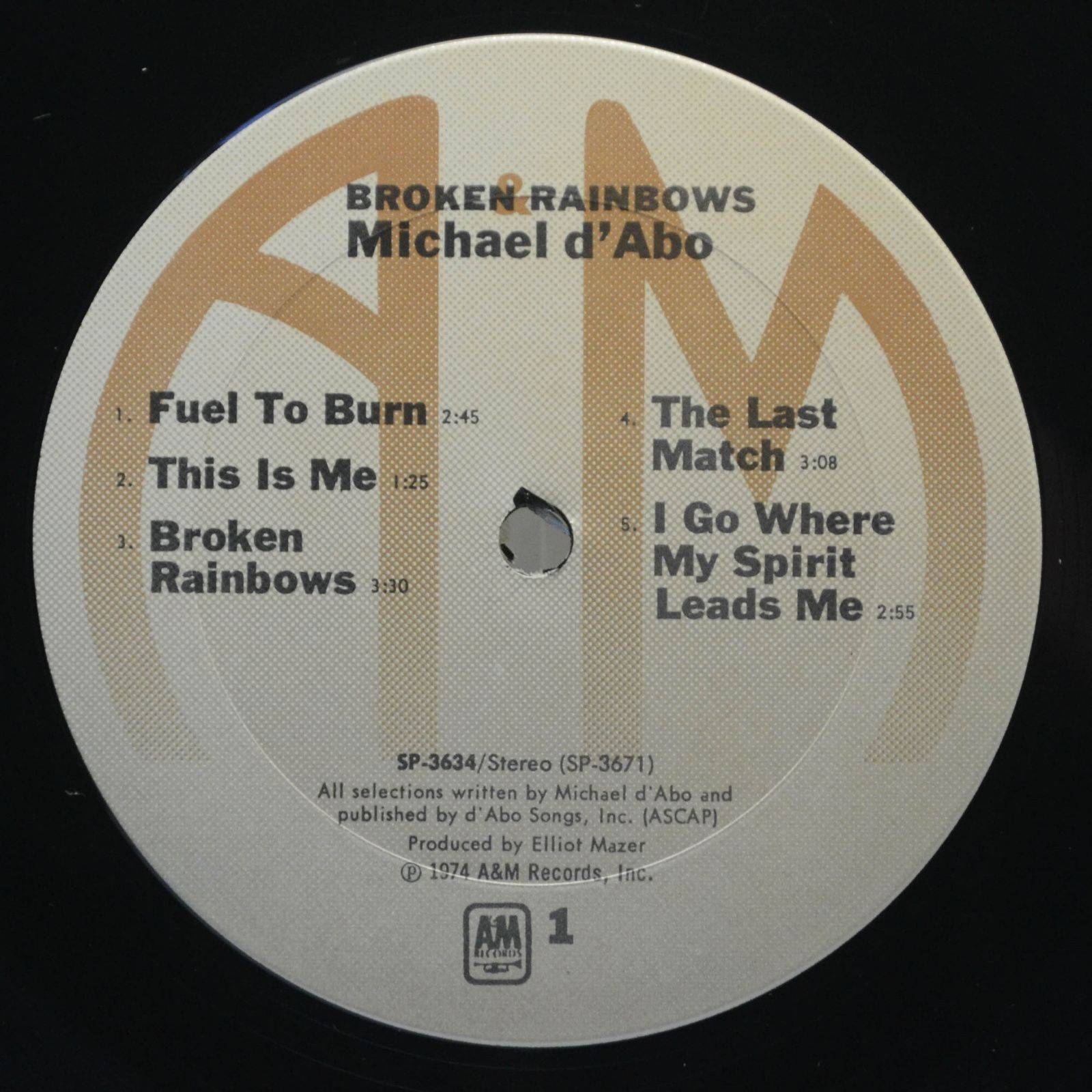 Виниловая пластинка Michael D'Abo — Broken Rainbows, 1974