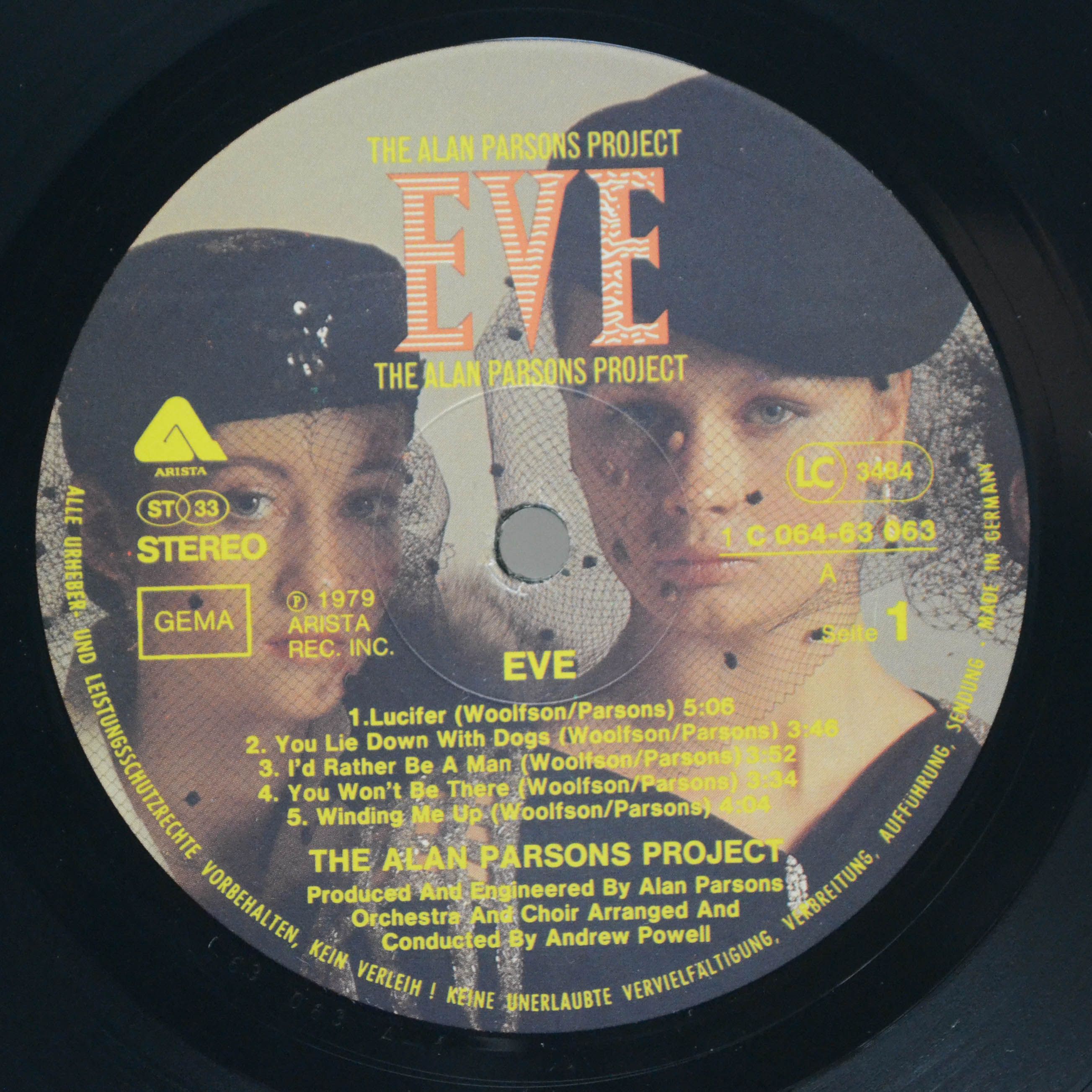 Виниловая пластинка Alan Parsons Project — Eve, 1979