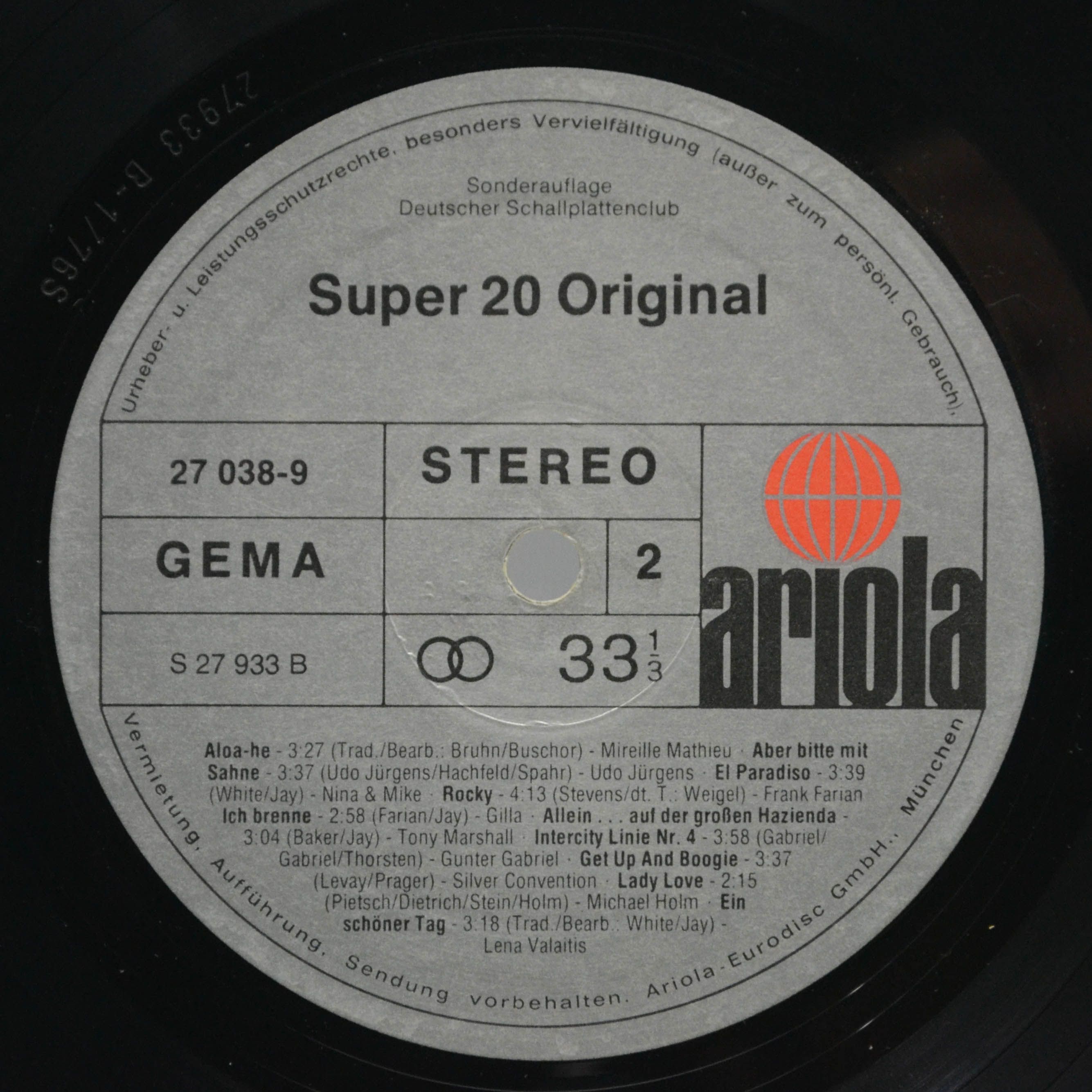 Various — Super 20 Original, 1976