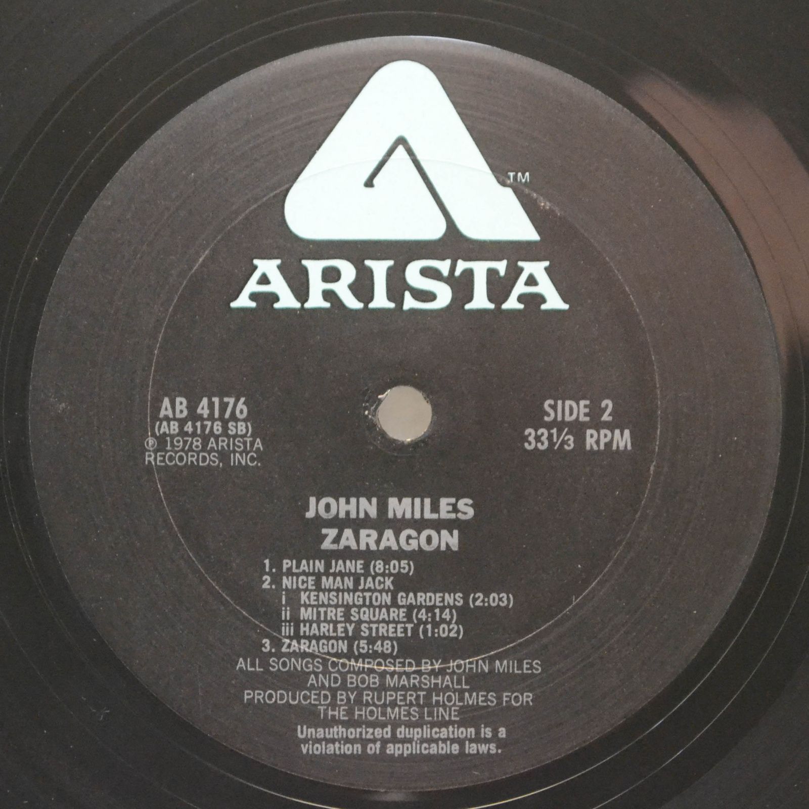 Виниловая пластинка John Miles — Zaragon (USA), 1978