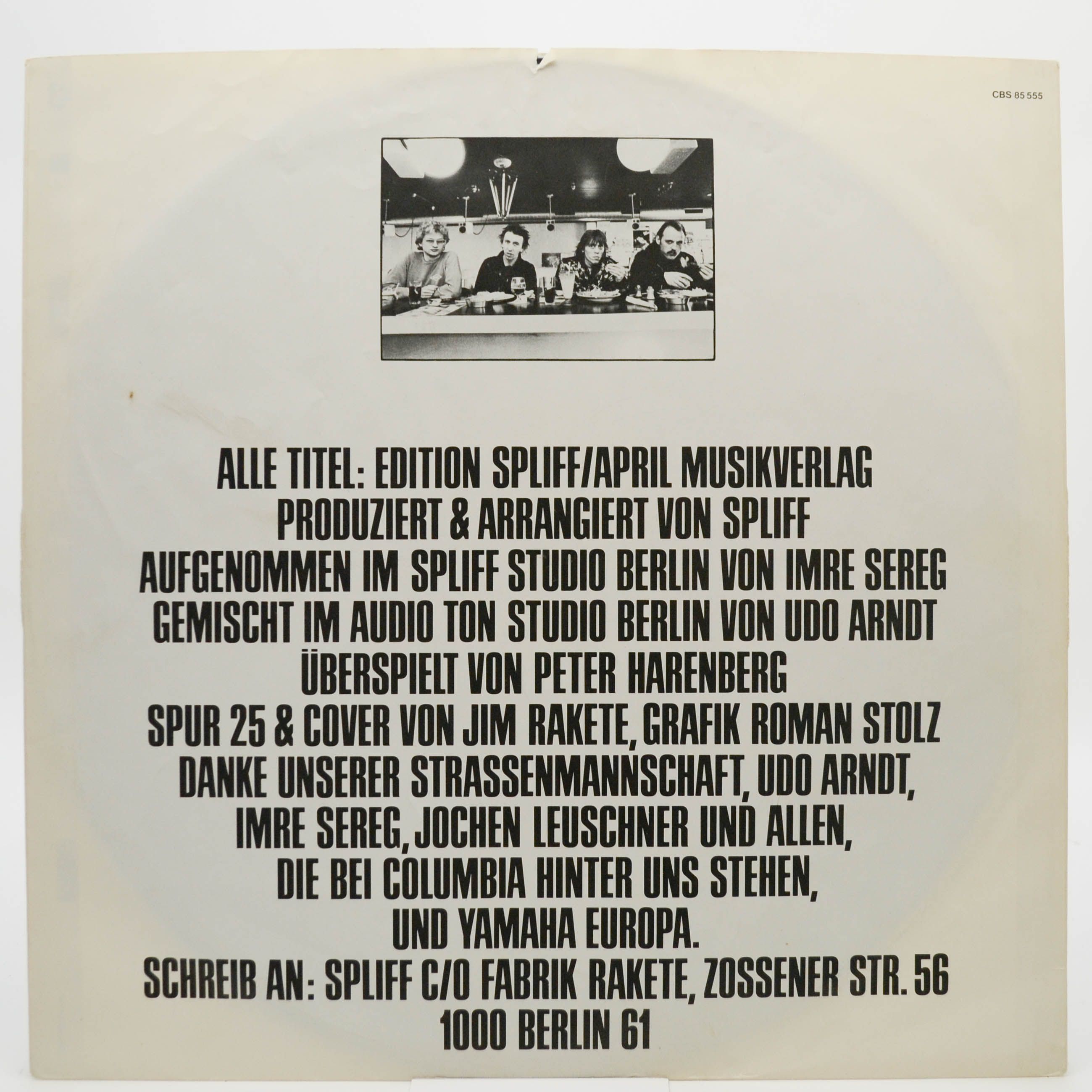Виниловая пластинка Spliff — 85555, 1982