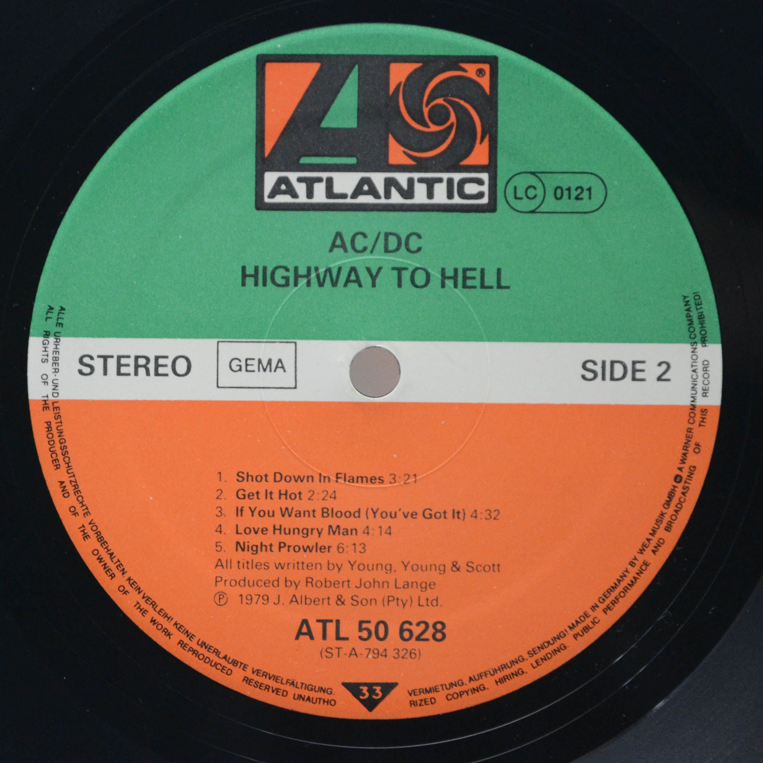 Виниловая пластинка AC/DC — Highway To Hell, 1979