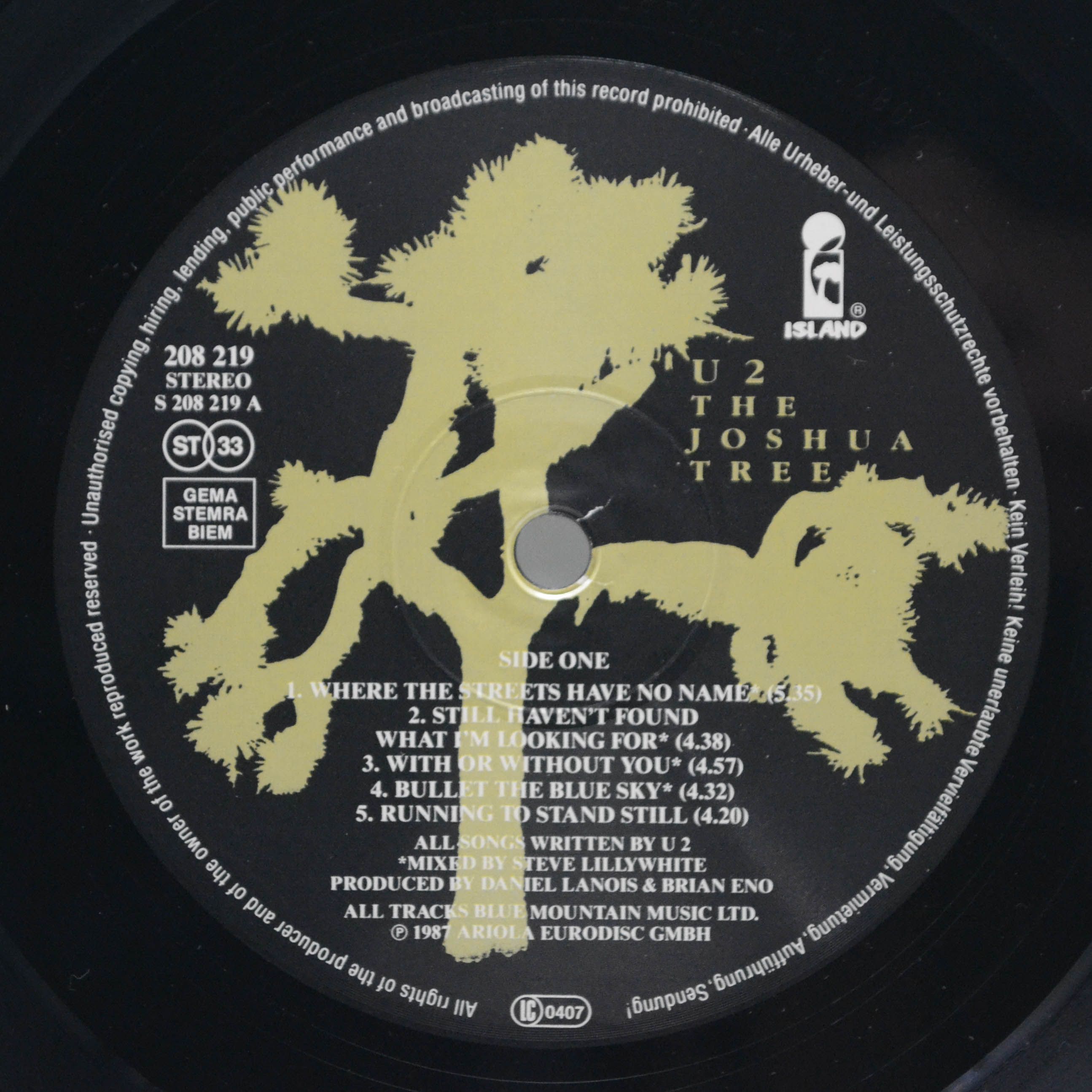 U2 — The Joshua Tree, 1987