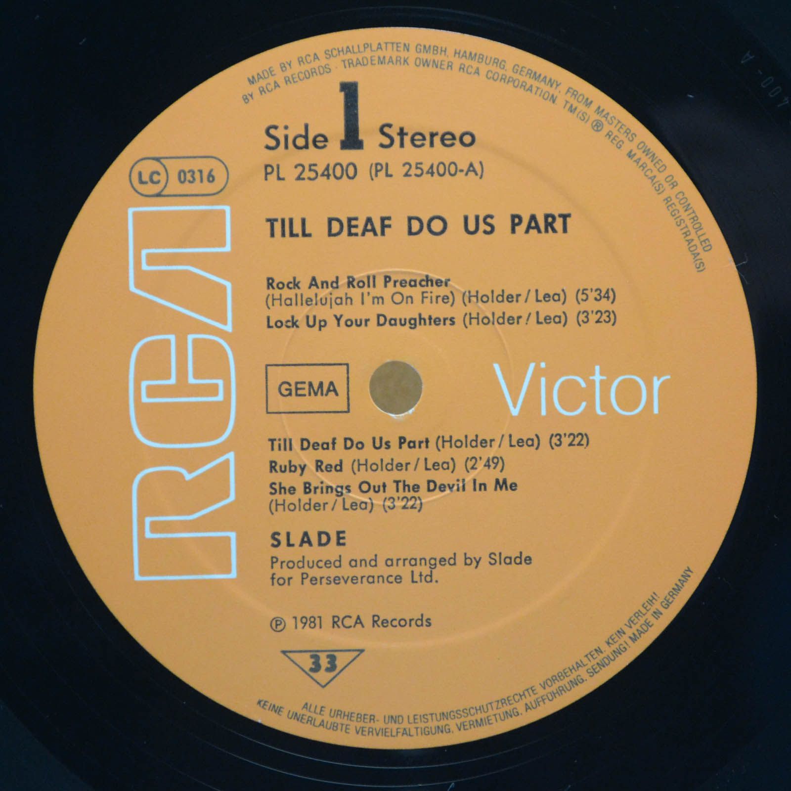 Slade — Till Deaf Do Us Part, 1981