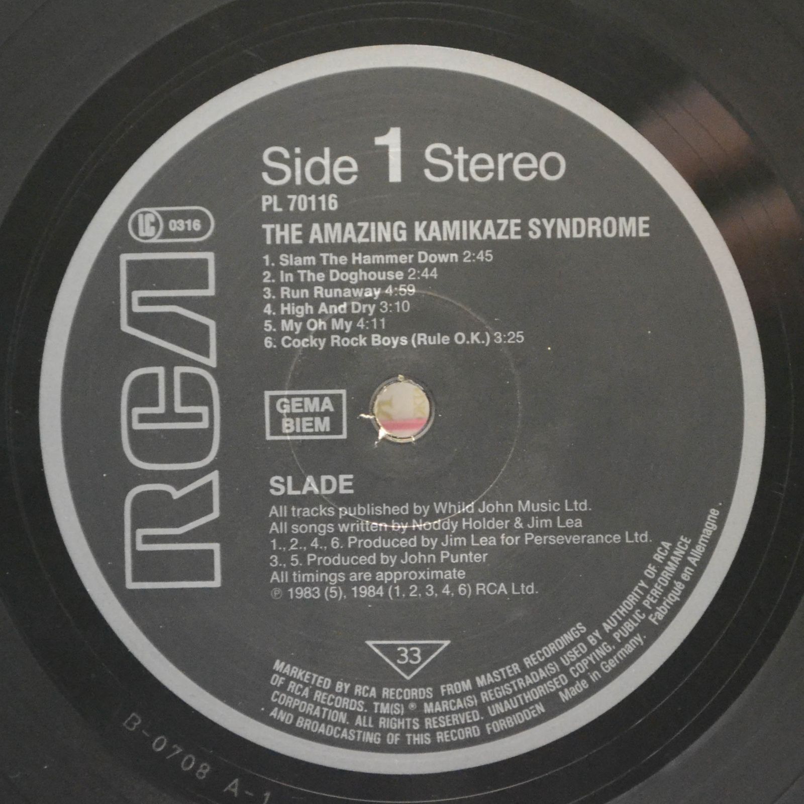 Slade — The Amazing Kamikaze Syndrome, 1983