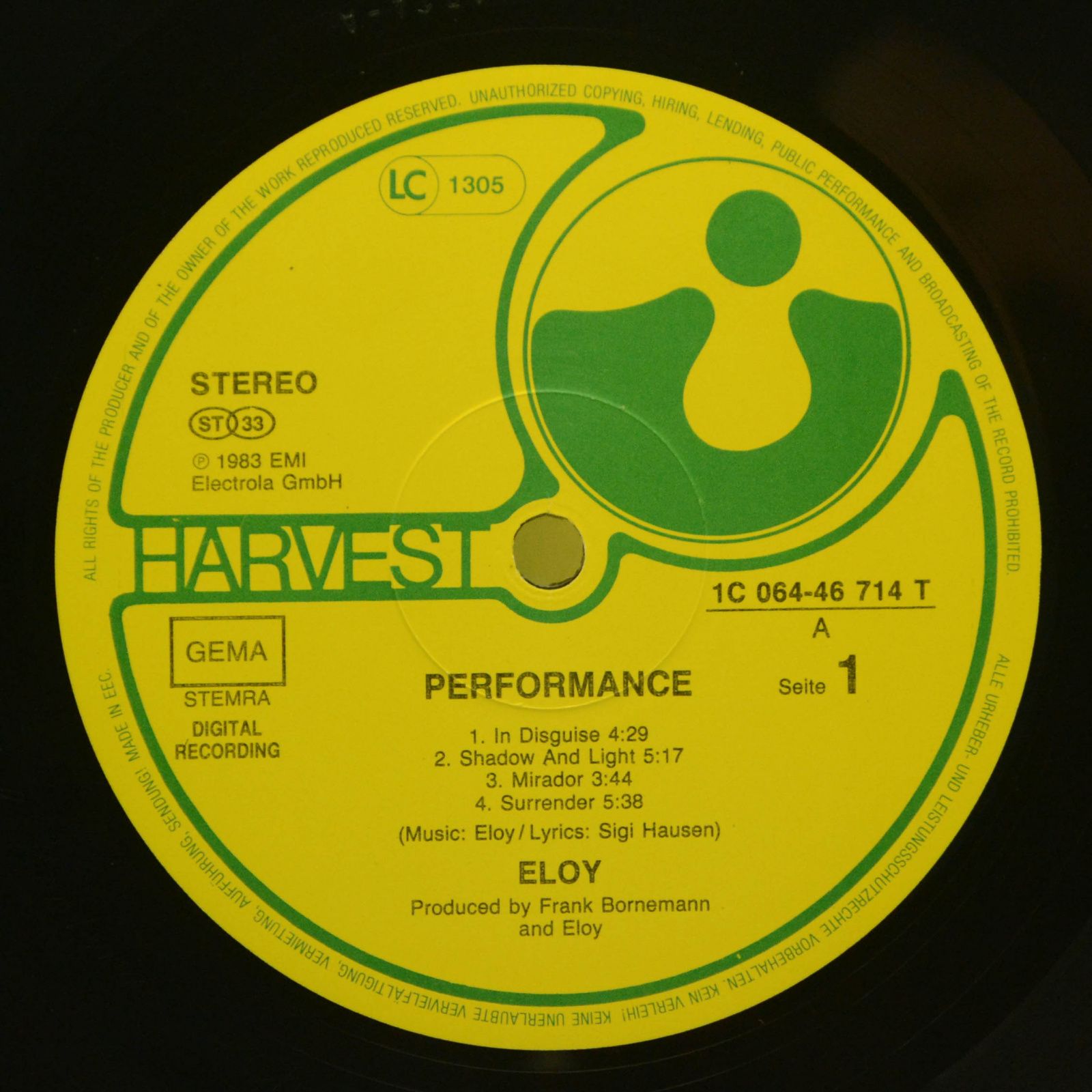 Eloy — Performance, 1983