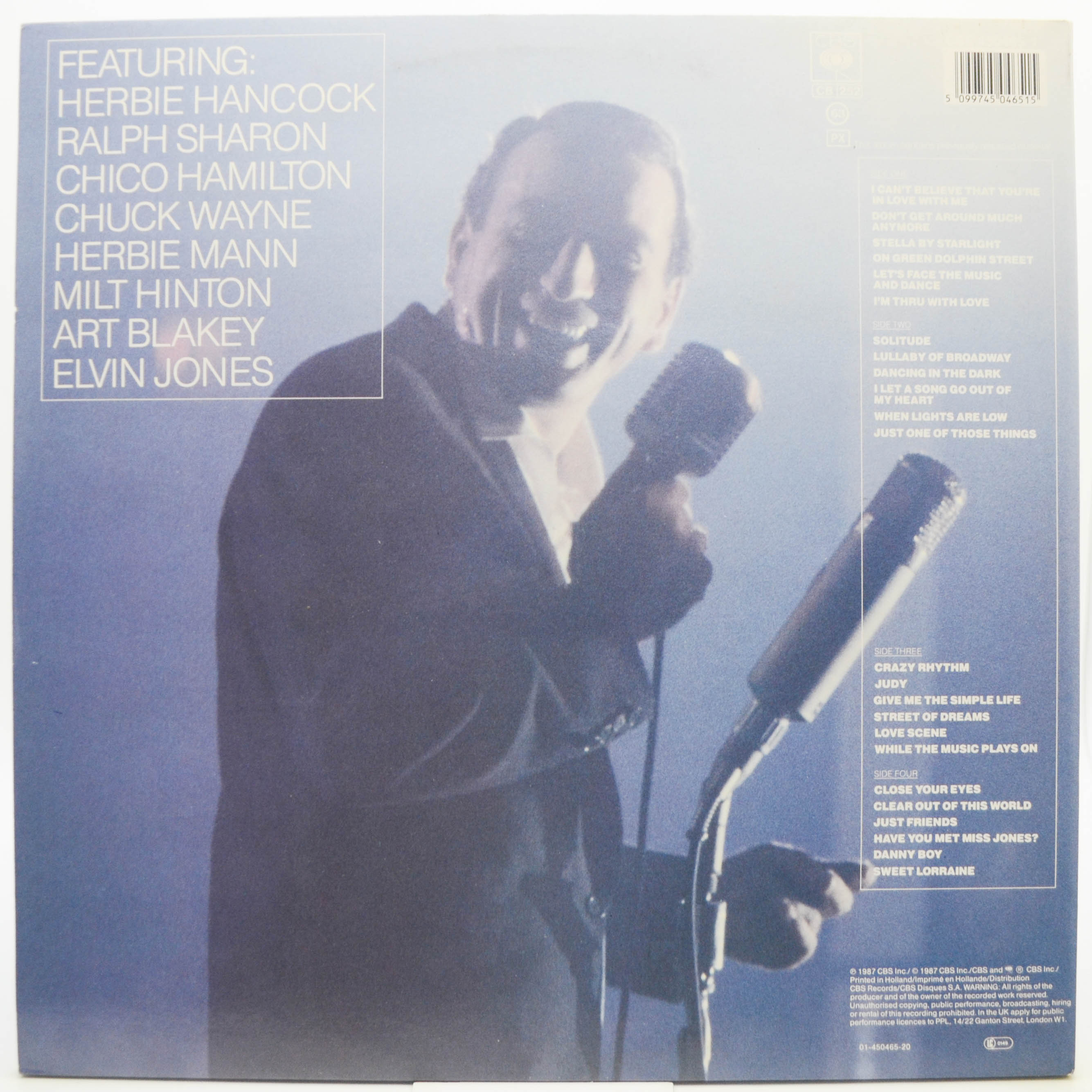 Tony Bennett — Jazz (2LP), 1987