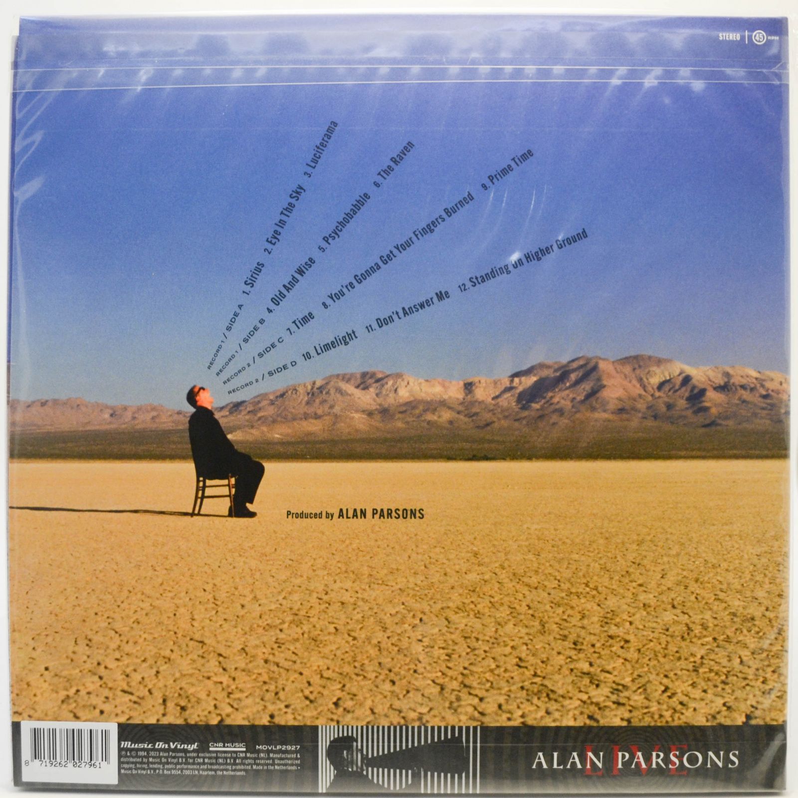 Alan Parsons — Live (2LP), 1994