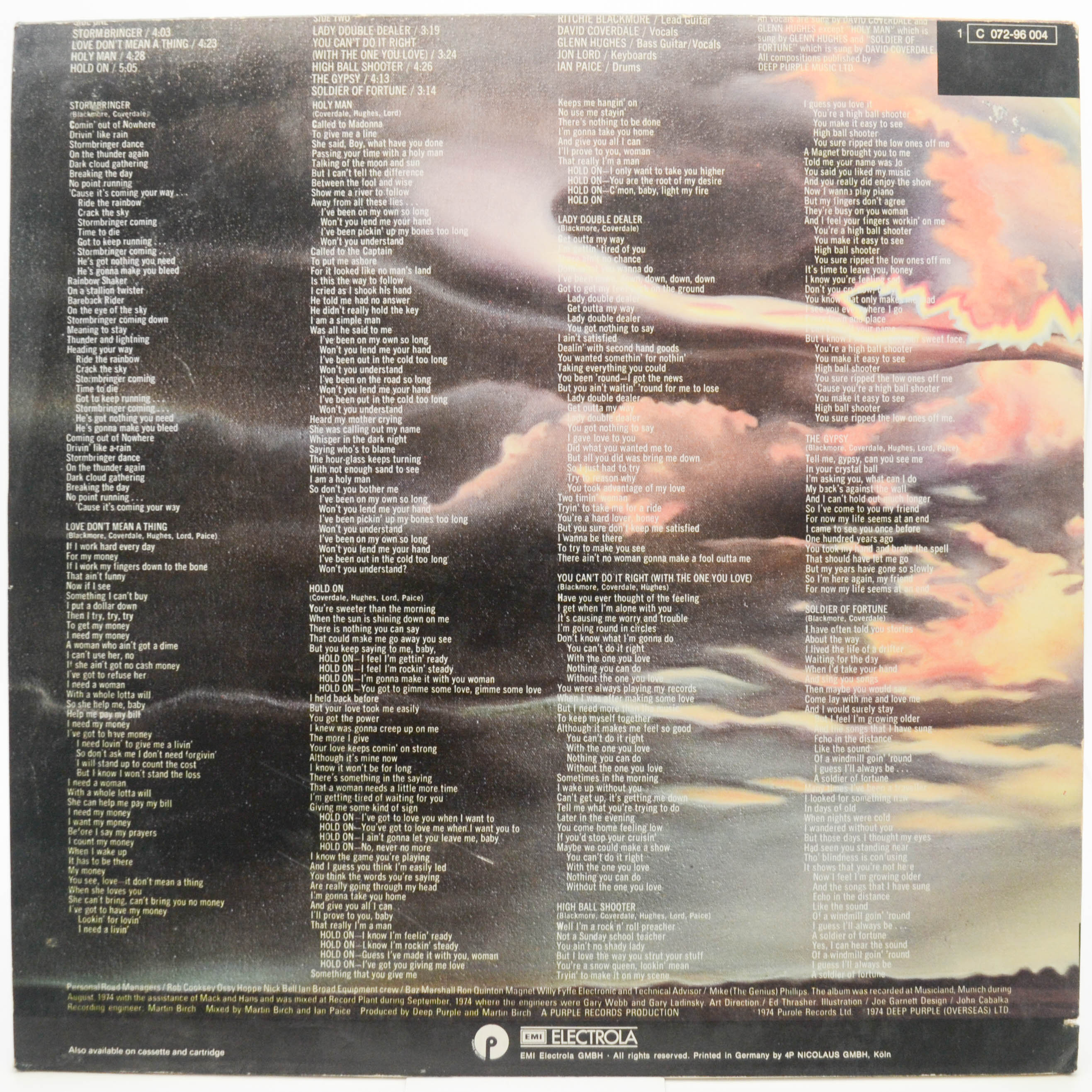 Deep Purple — Stormbringer, 1974