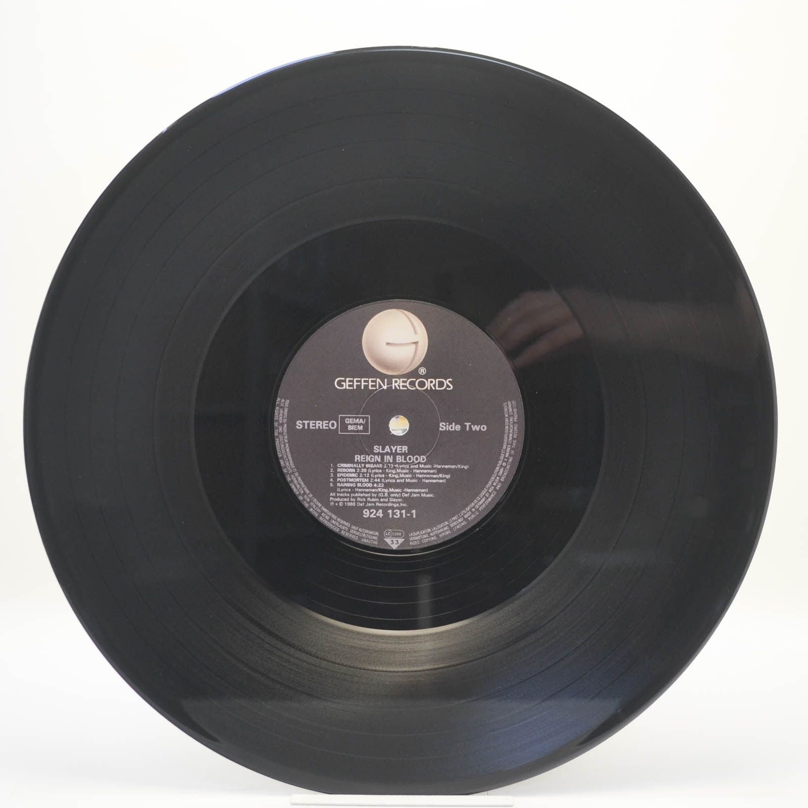 Slayer — Reign In Blood, 1986