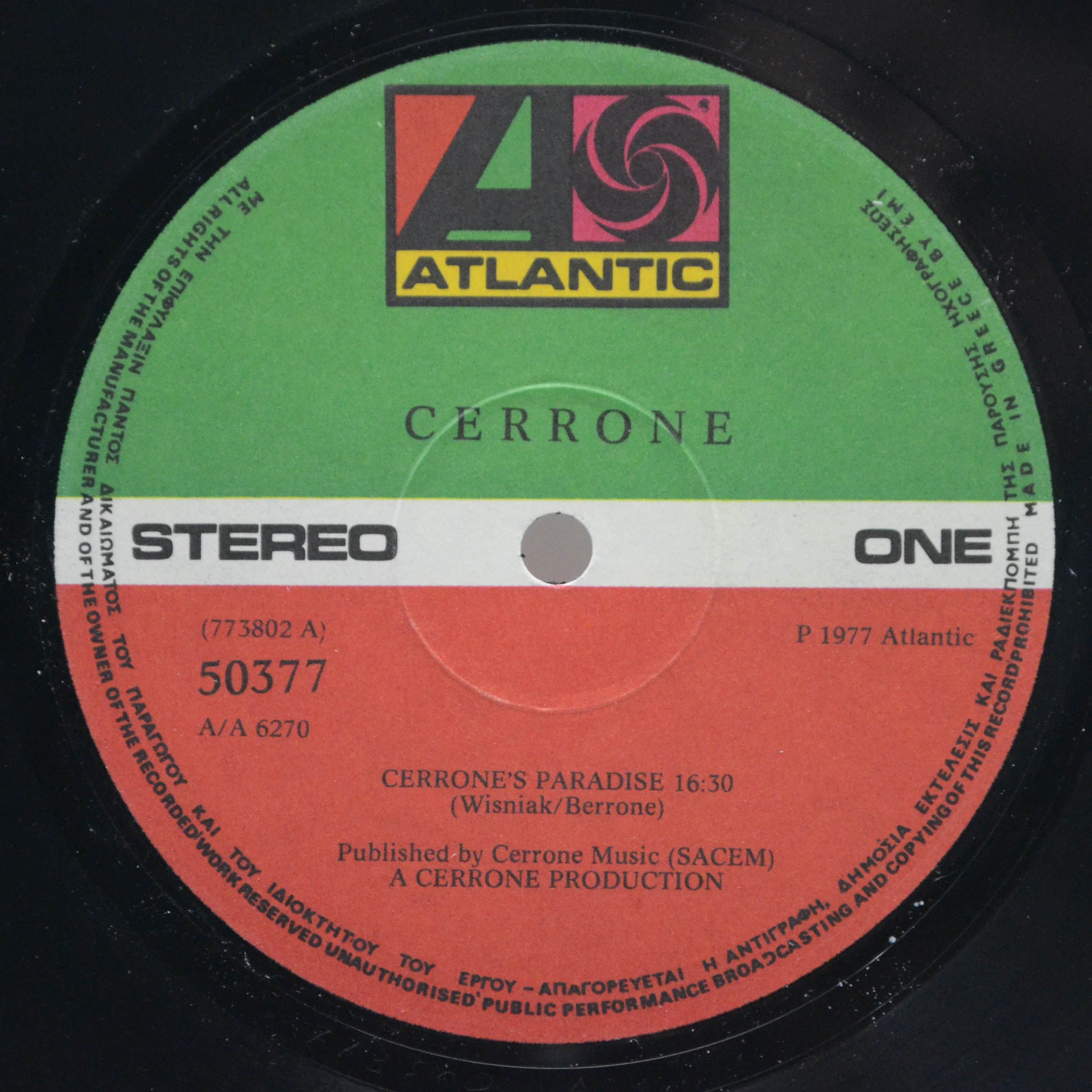 Cerrone — Cerrone's Paradise, 1977
