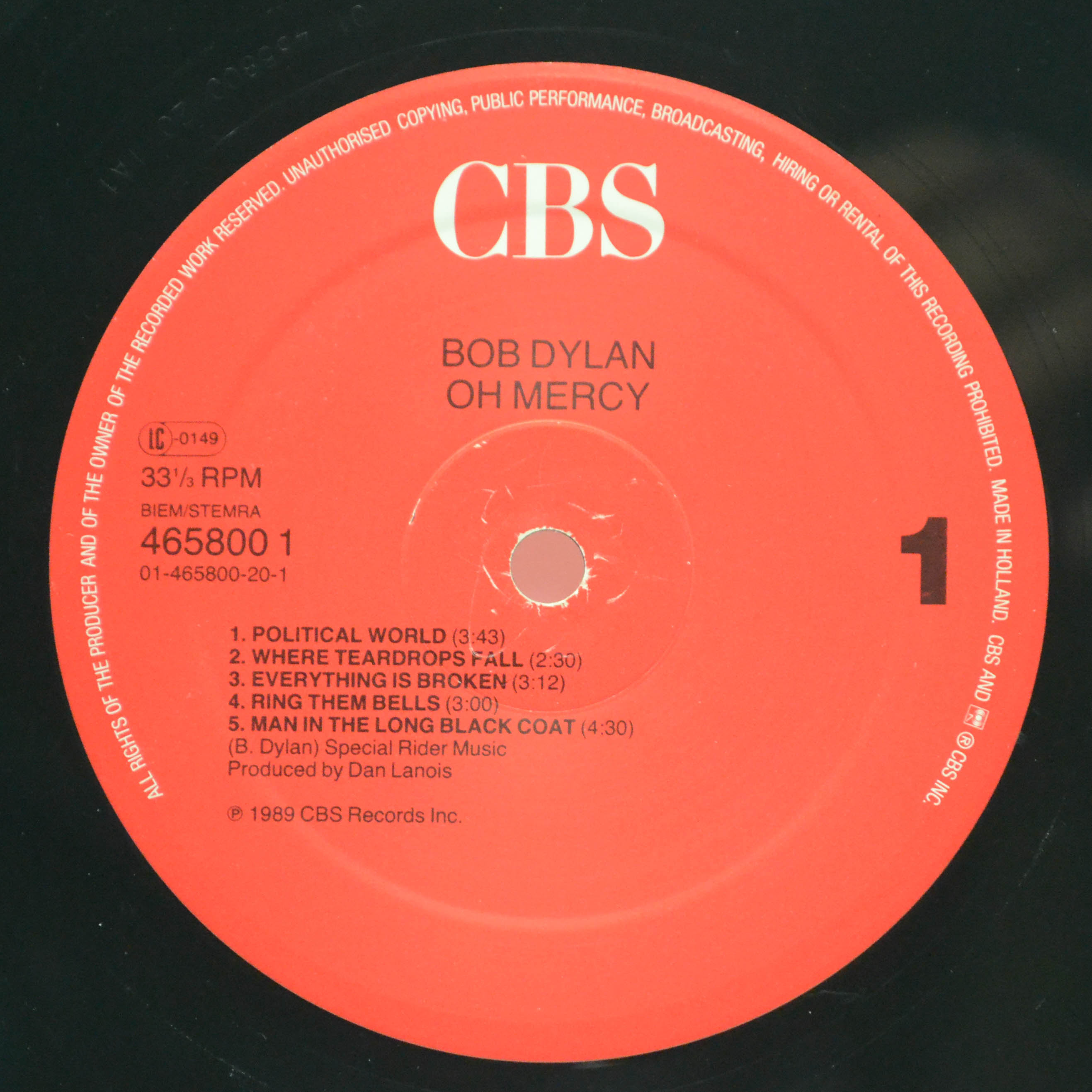 Bob Dylan — Oh Mercy, 1989