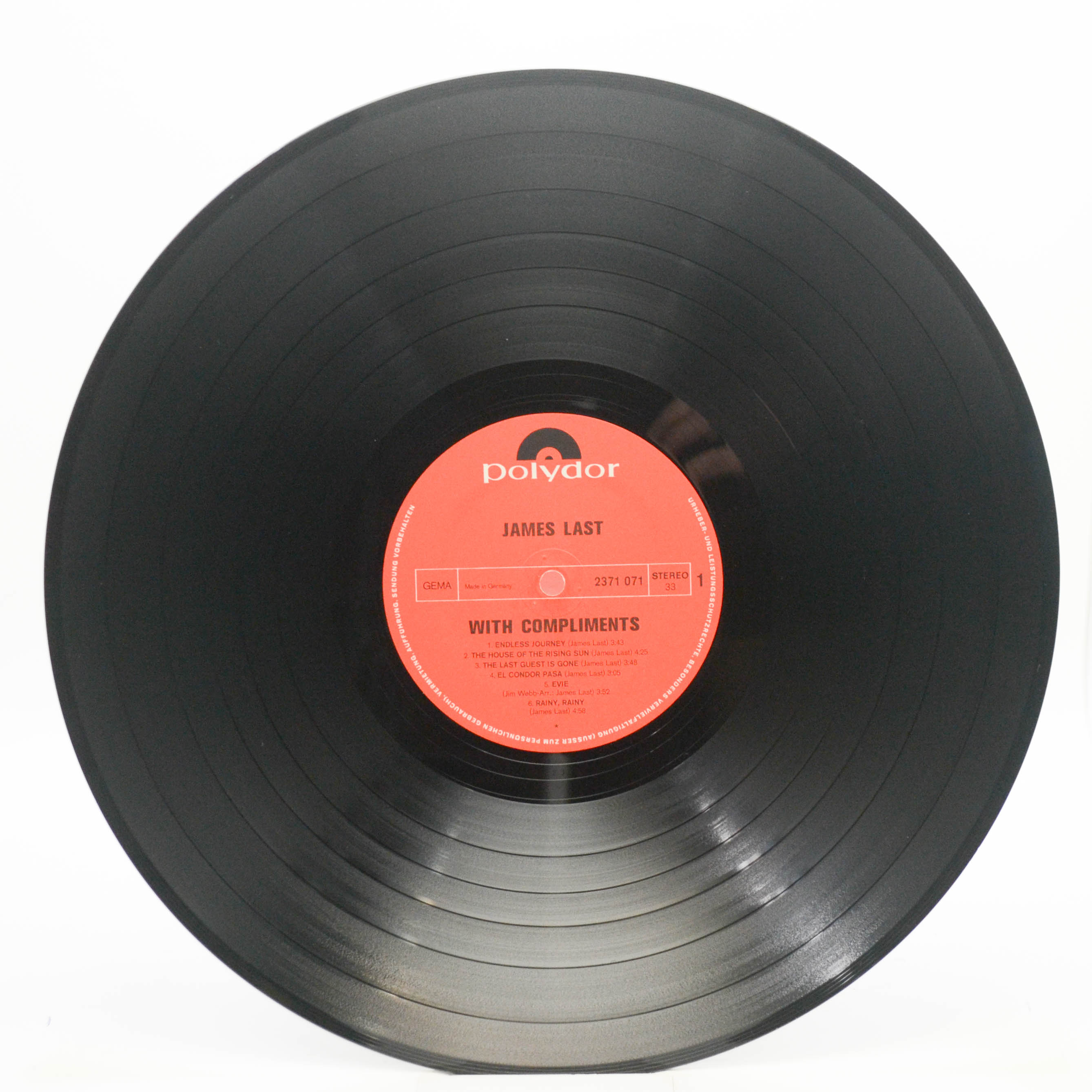 James Last — With Compliments, 1970