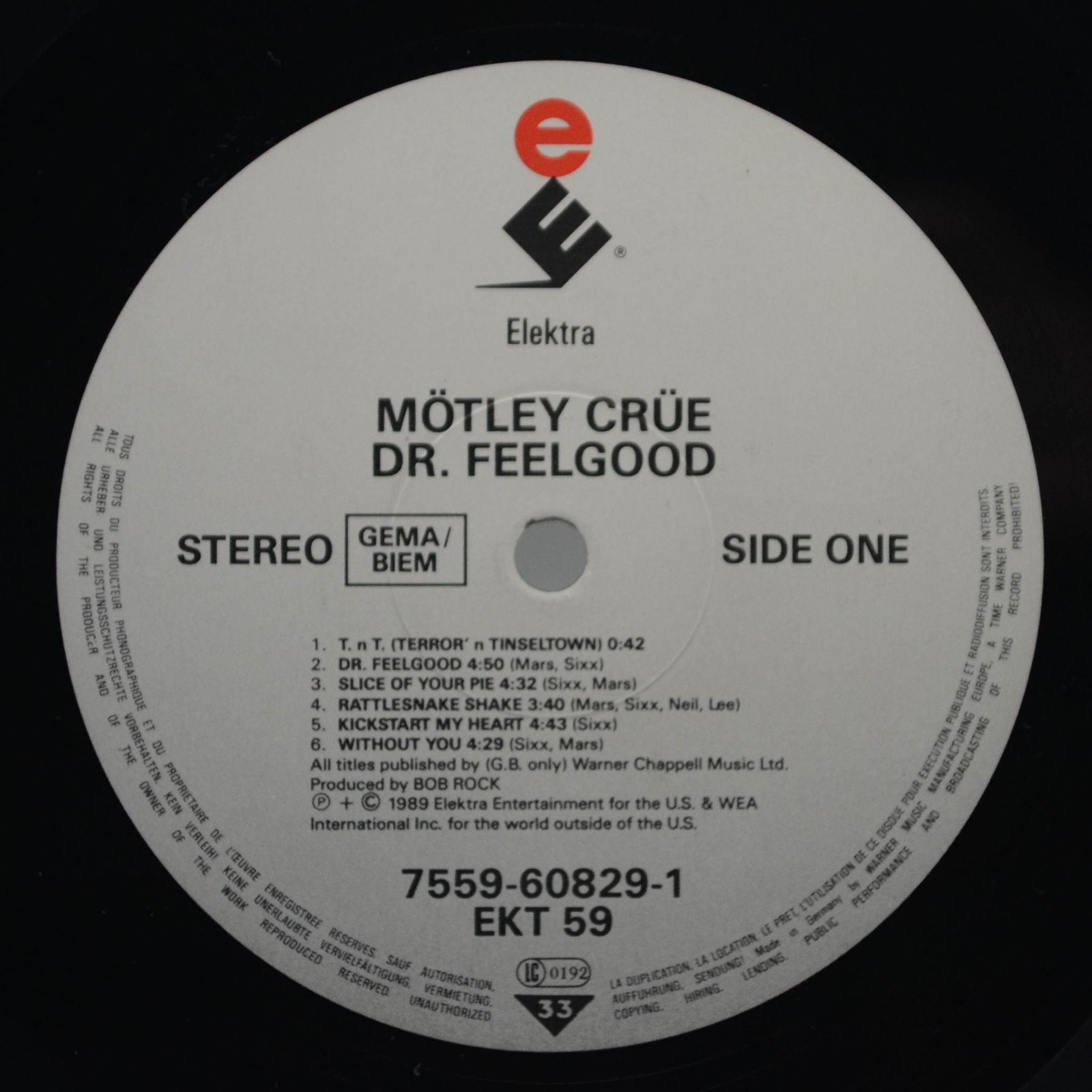 Виниловая пластинка Mötley Crüe — Dr. Feelgood, 1989