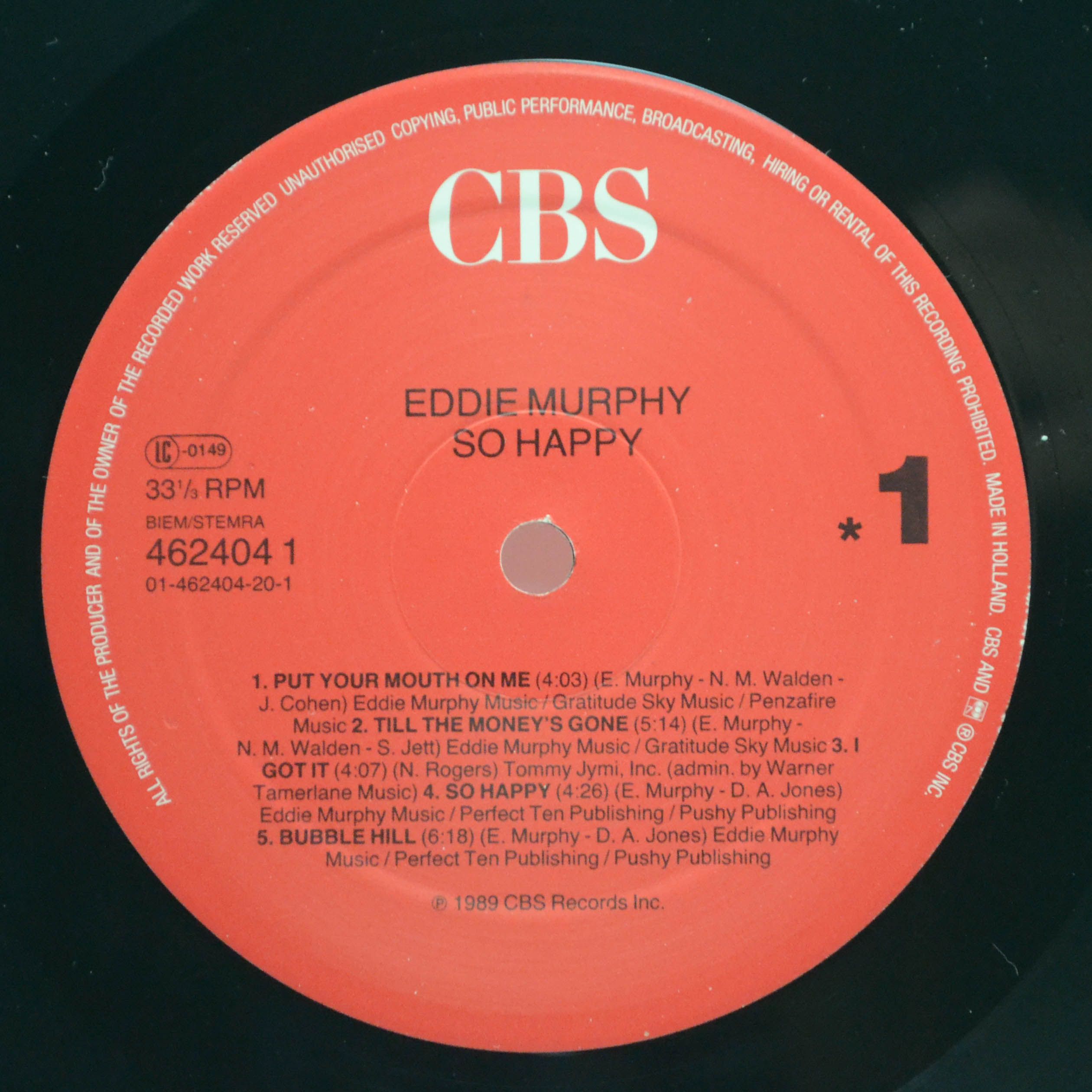 Виниловая пластинка Eddie Murphy — So Happy, 1989