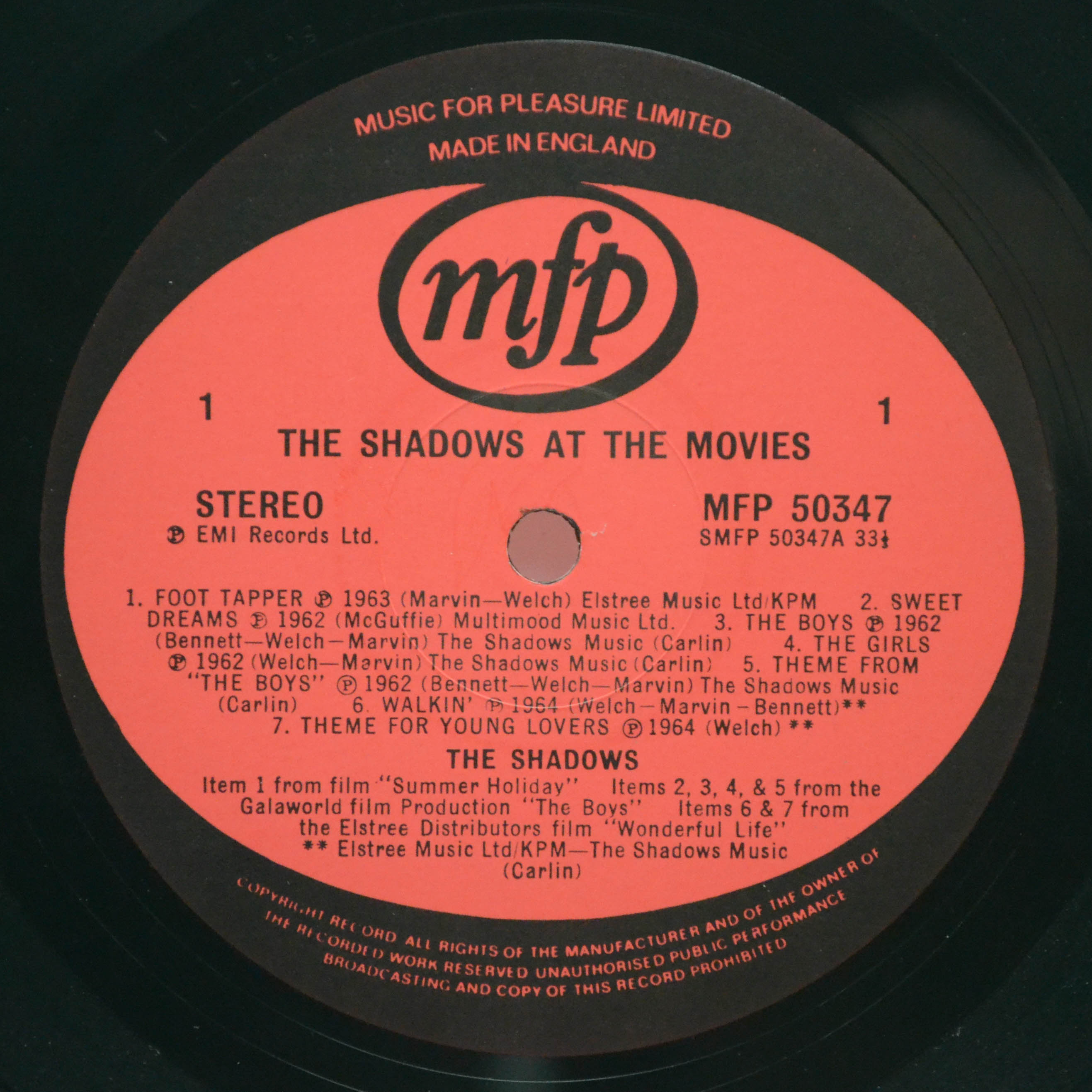 Shadows — The Shadows At The Movies (UK), 1978