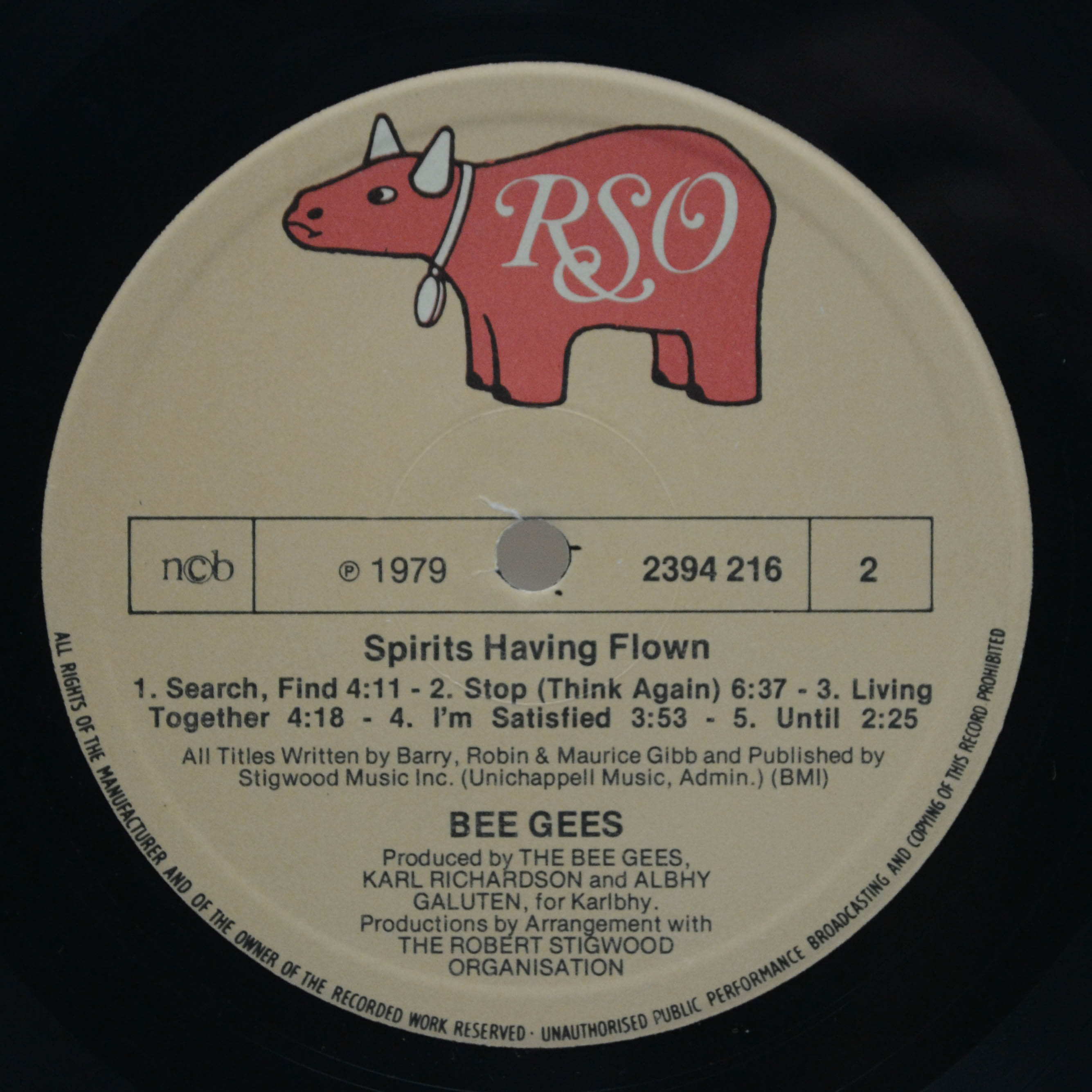 Виниловая пластинка Bee Gees — Spirits Having Flown, 1979