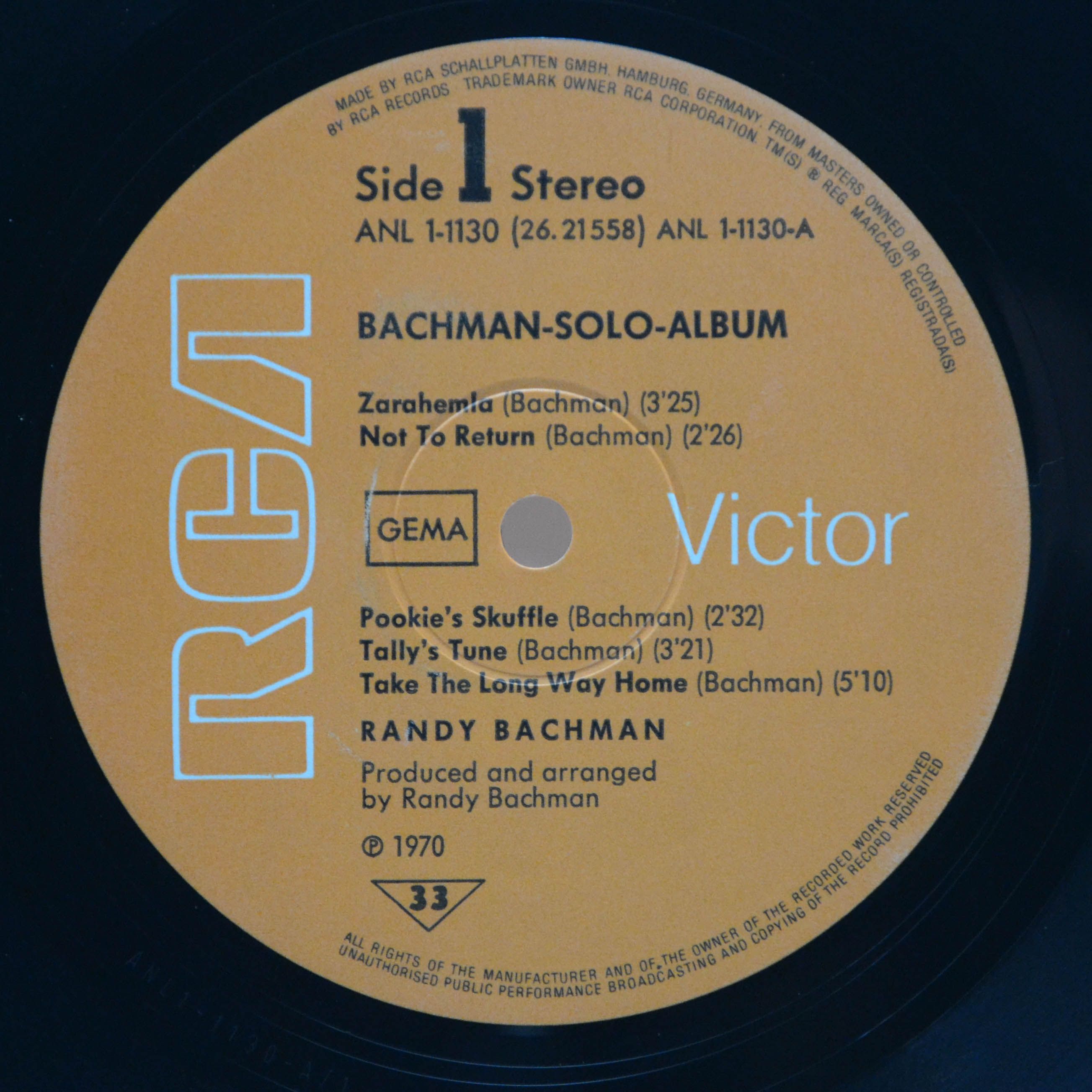 Randy Bachman — Bachman Solo Album, 1970