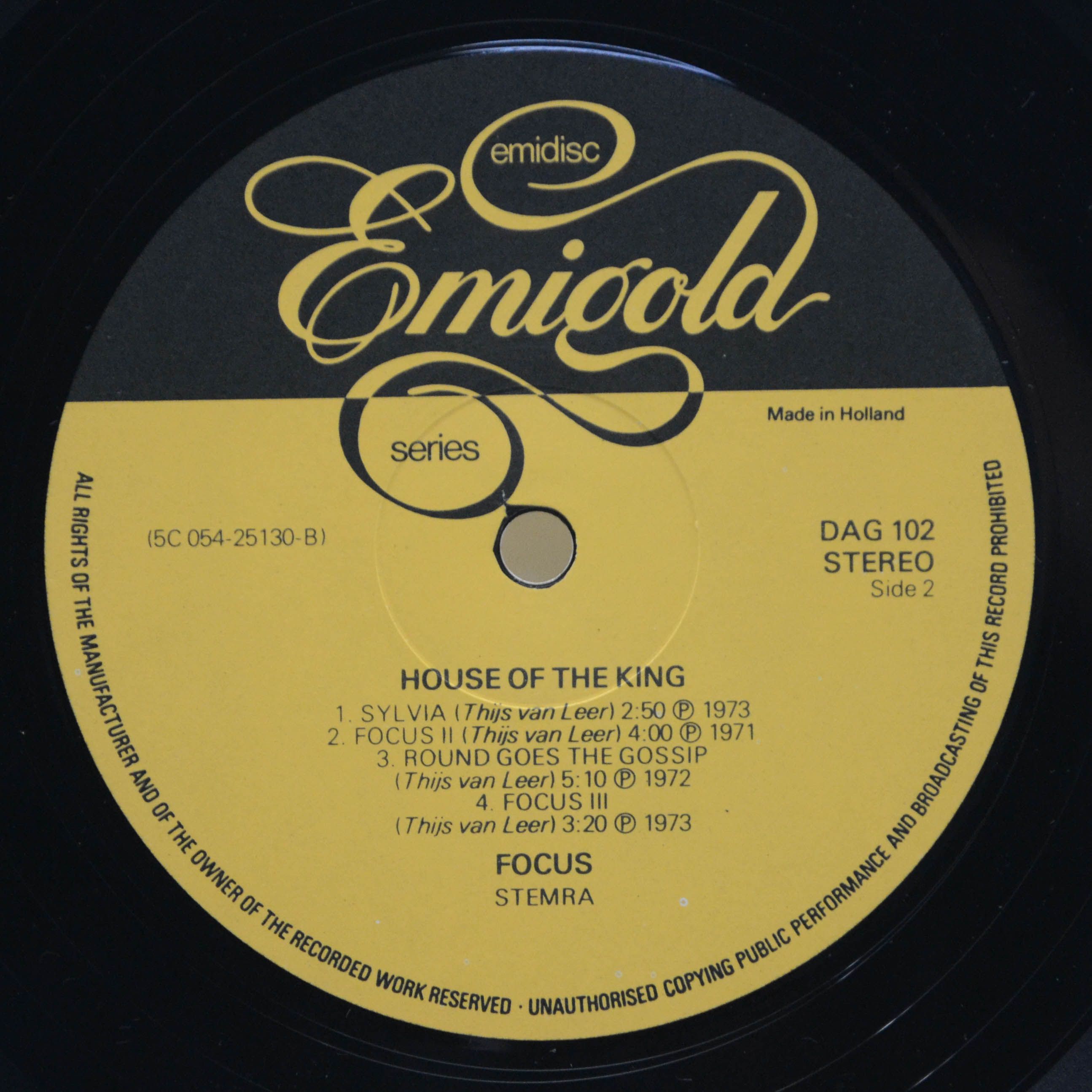 Виниловая пластинка Focus — House Of The King (Holland), 1976