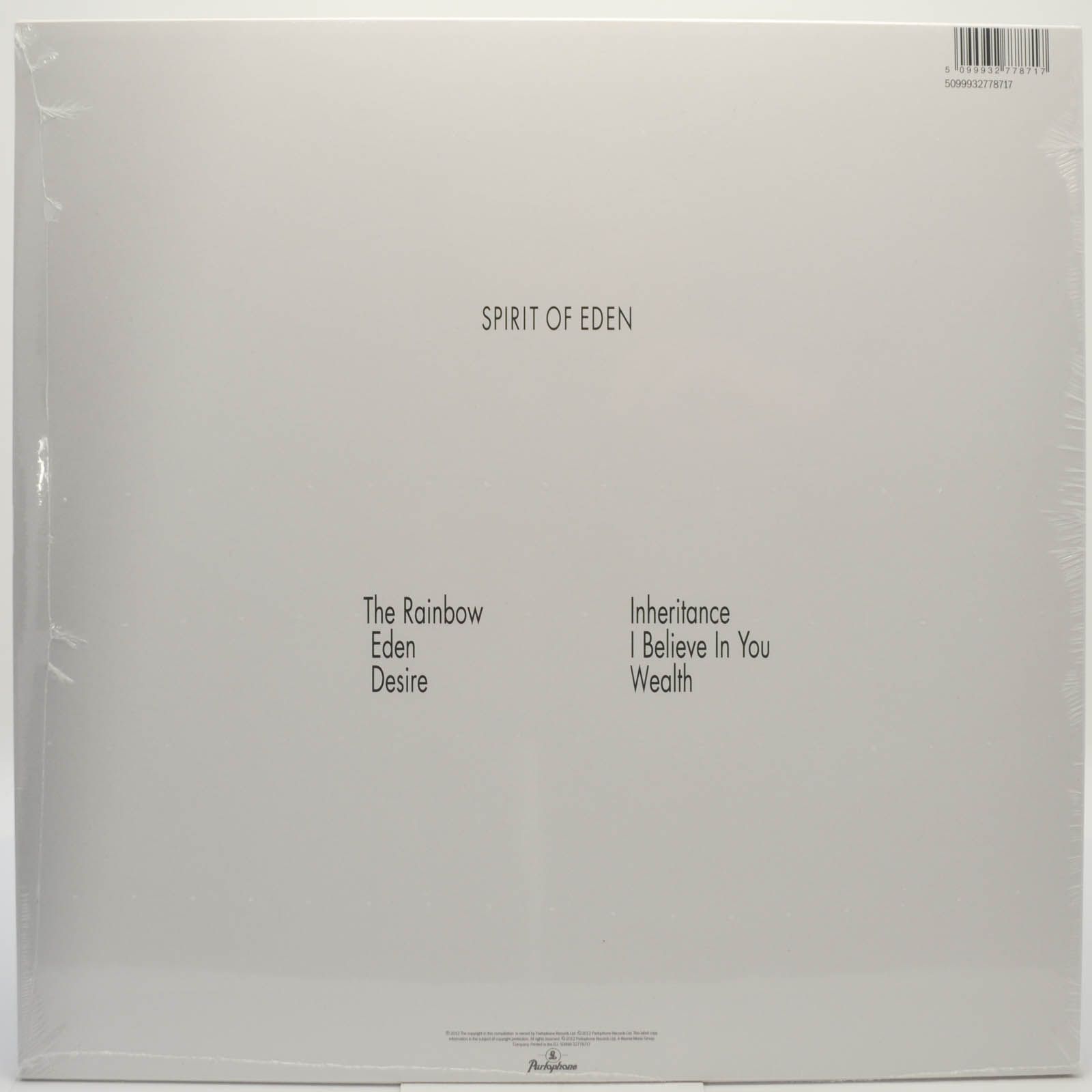 Виниловая пластинка Talk Talk — Spirit Of Eden (LP+DVD), 1988