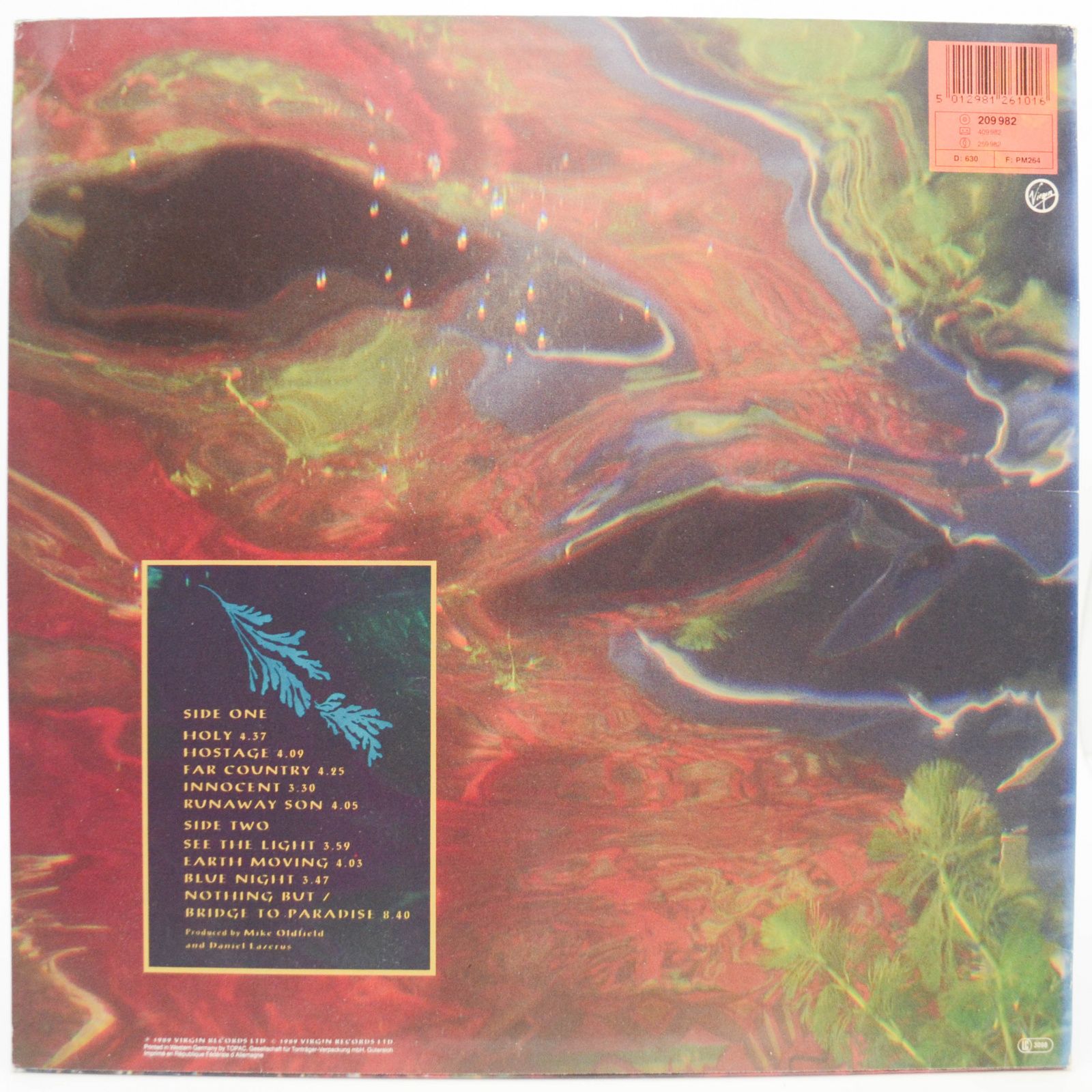 Mike Oldfield — Earth Moving, 1989