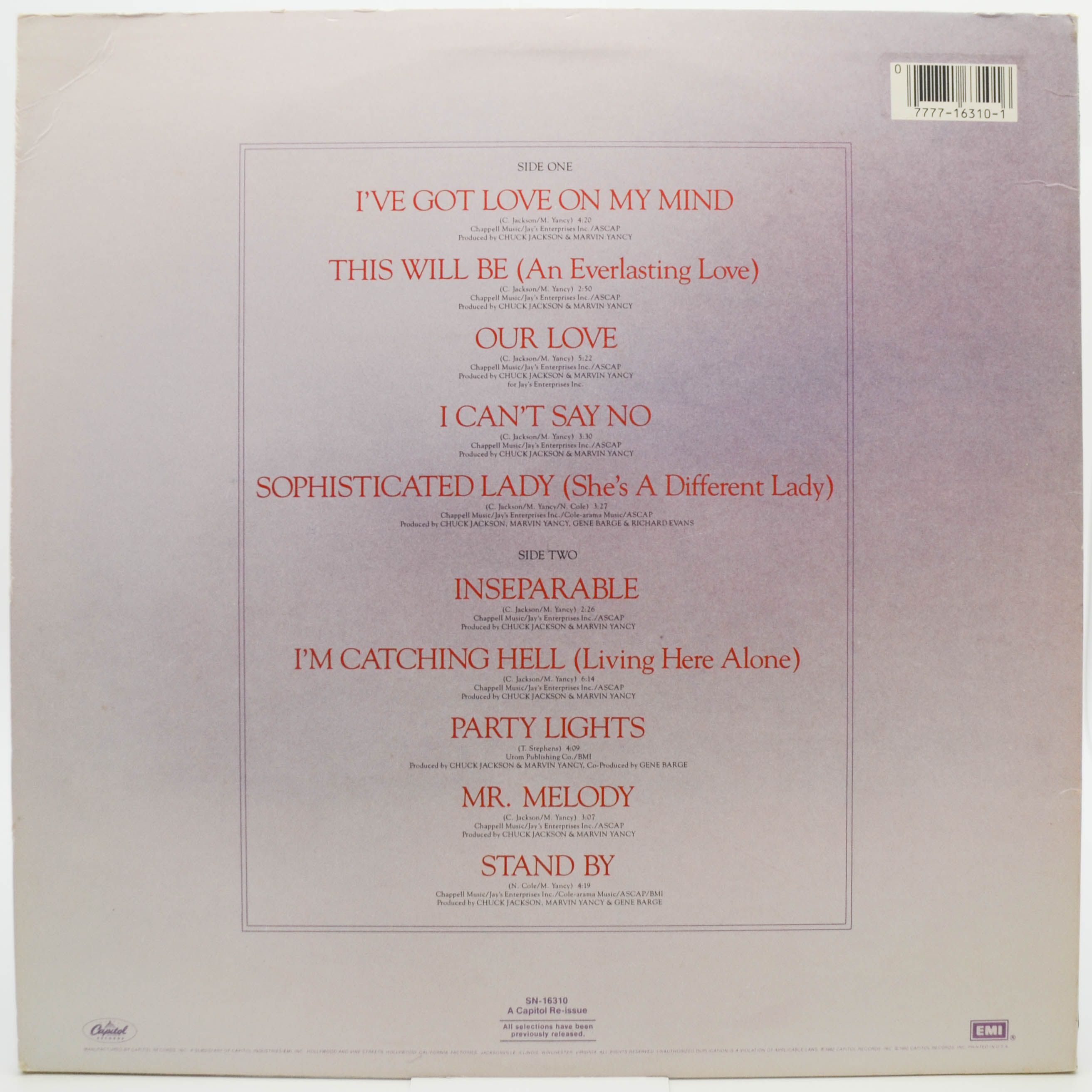 Виниловая пластинка Natalie Cole — The Natalie Cole Collection (USA), 1982