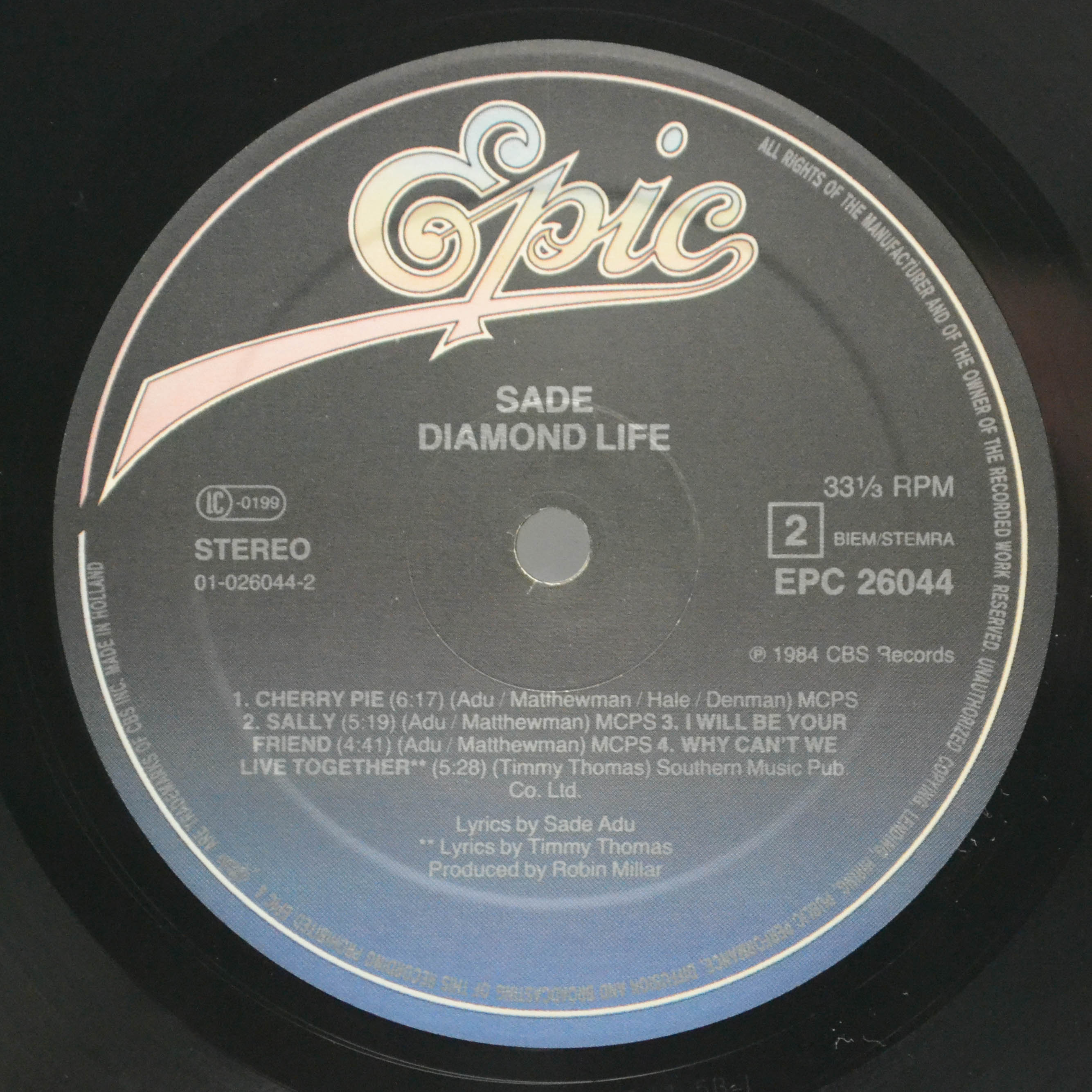 Sade — Diamond Life, 1984