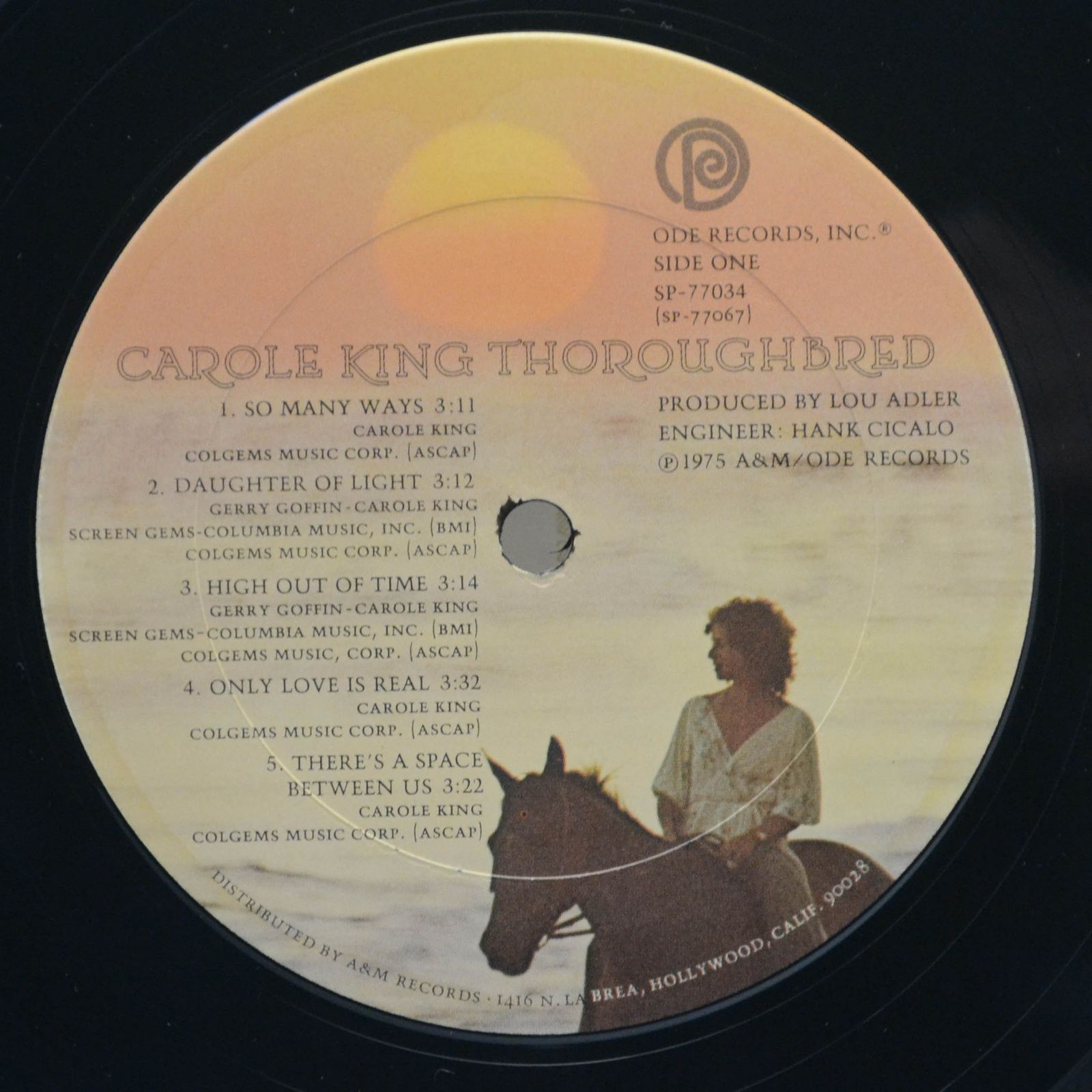 Виниловая пластинка Carole King — Thoroughbred, 1975