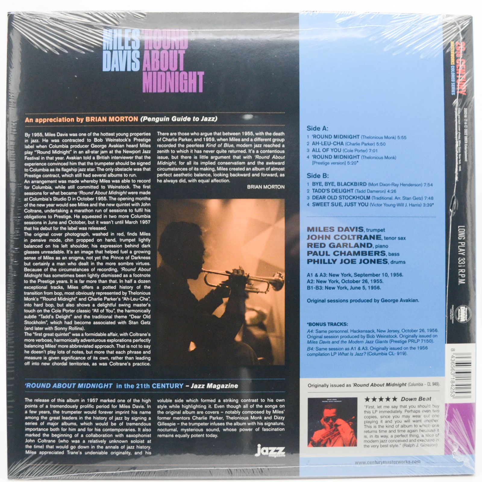 Виниловая пластинка Miles Davis — Round About Midnight, 1957
