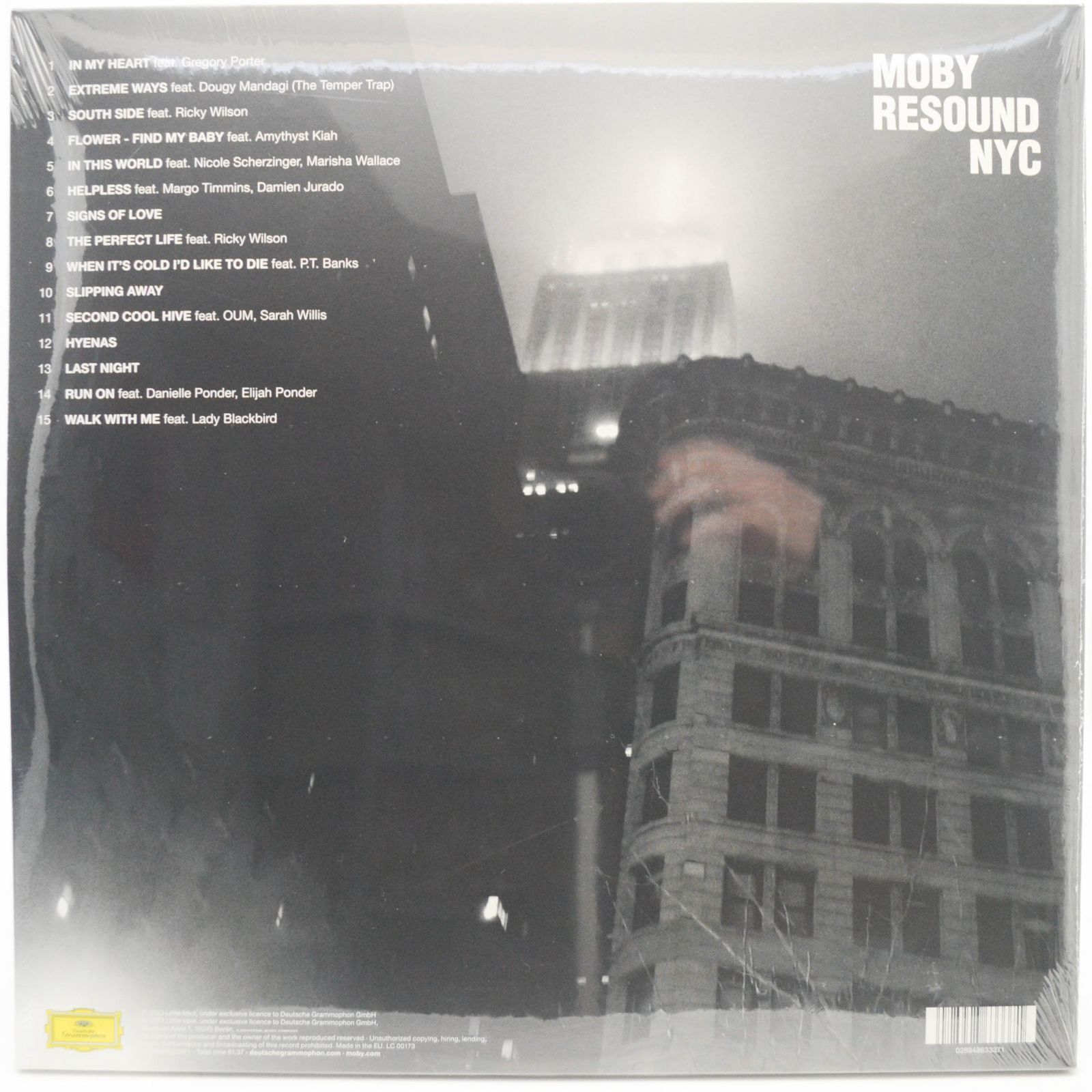 Виниловая пластинка Moby — Resound NYC (2LP), 2023