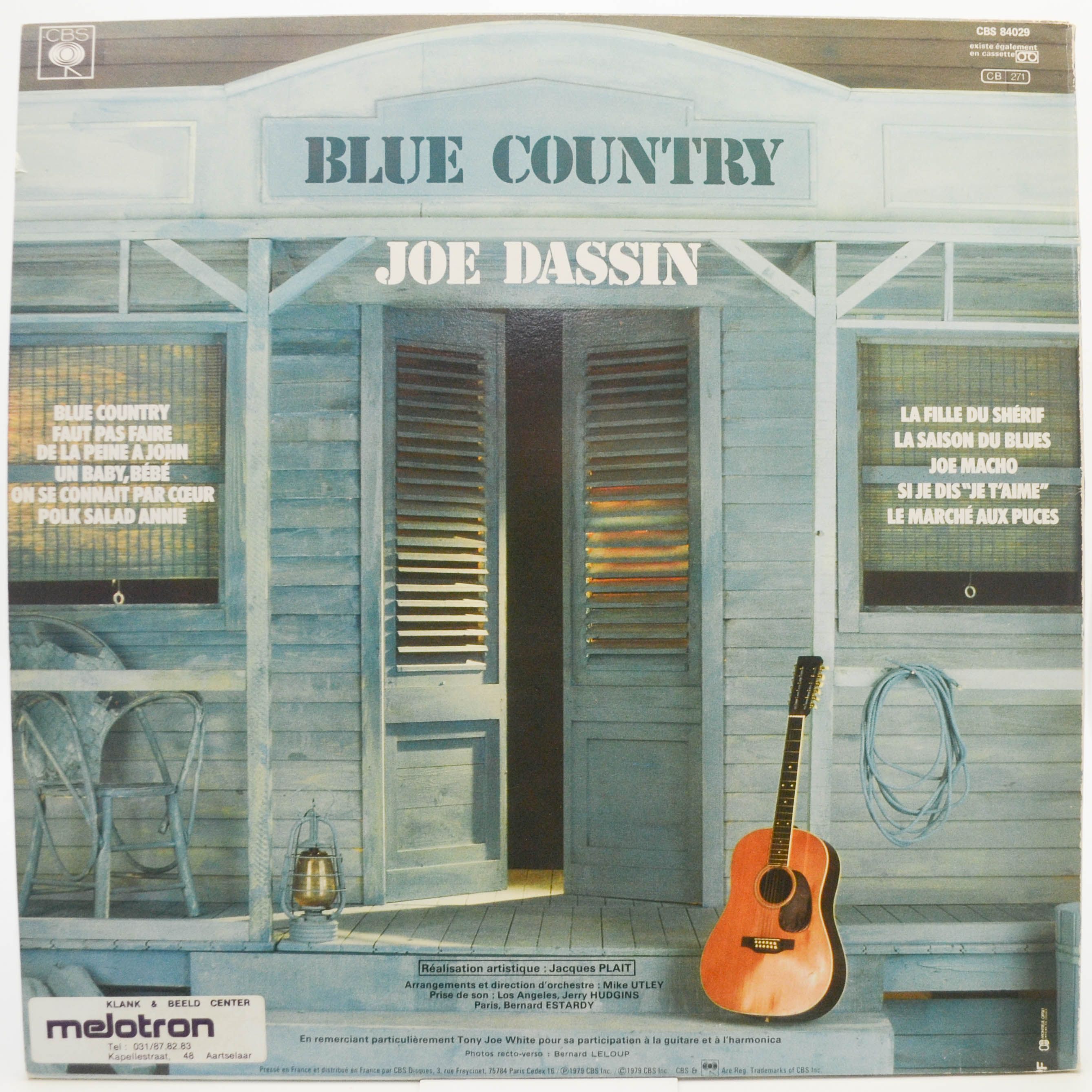 Виниловая пластинка Joe Dassin — Blue Country (1-st, France), 1979