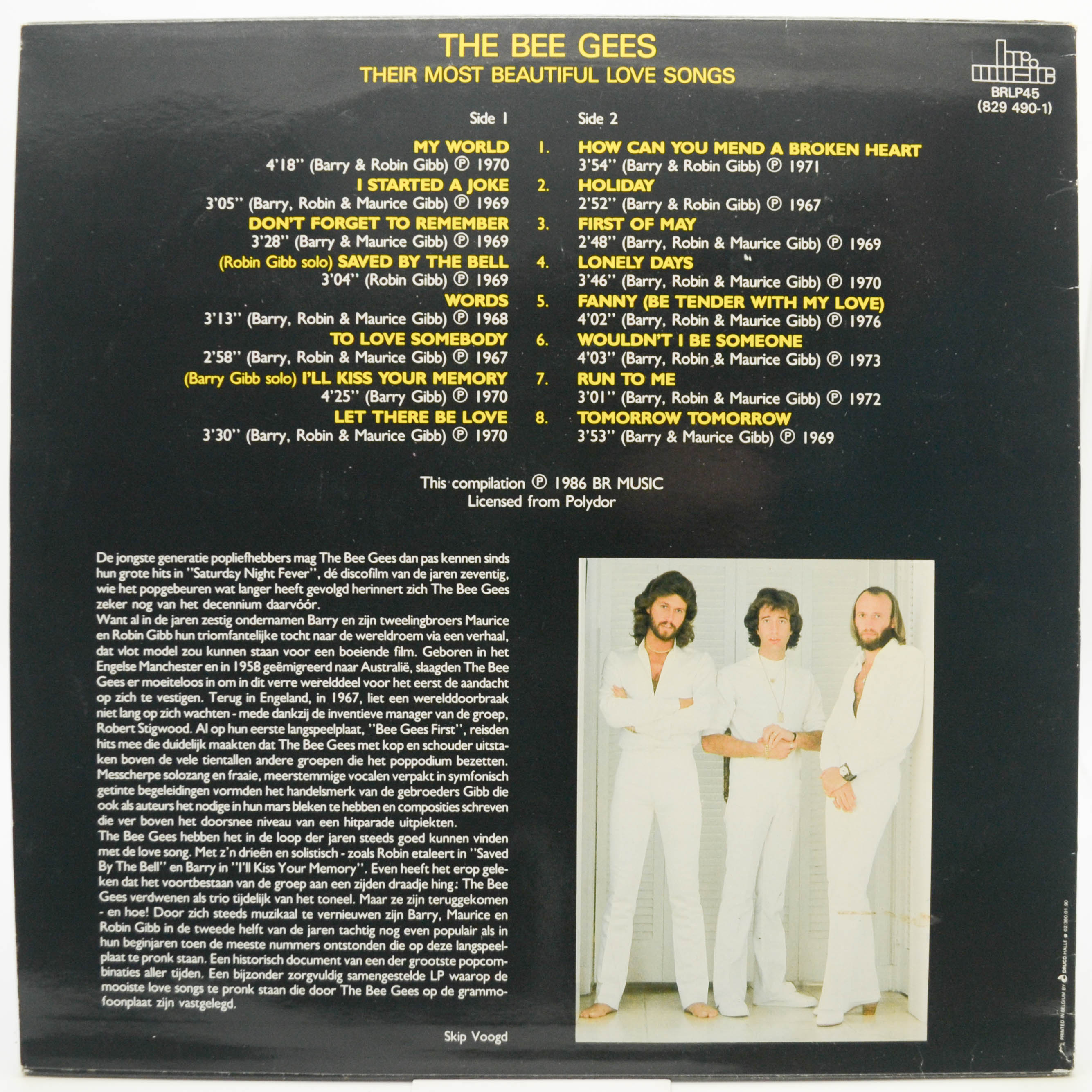 Bee Gees — Their Most Beautiful Love Songs, 1986