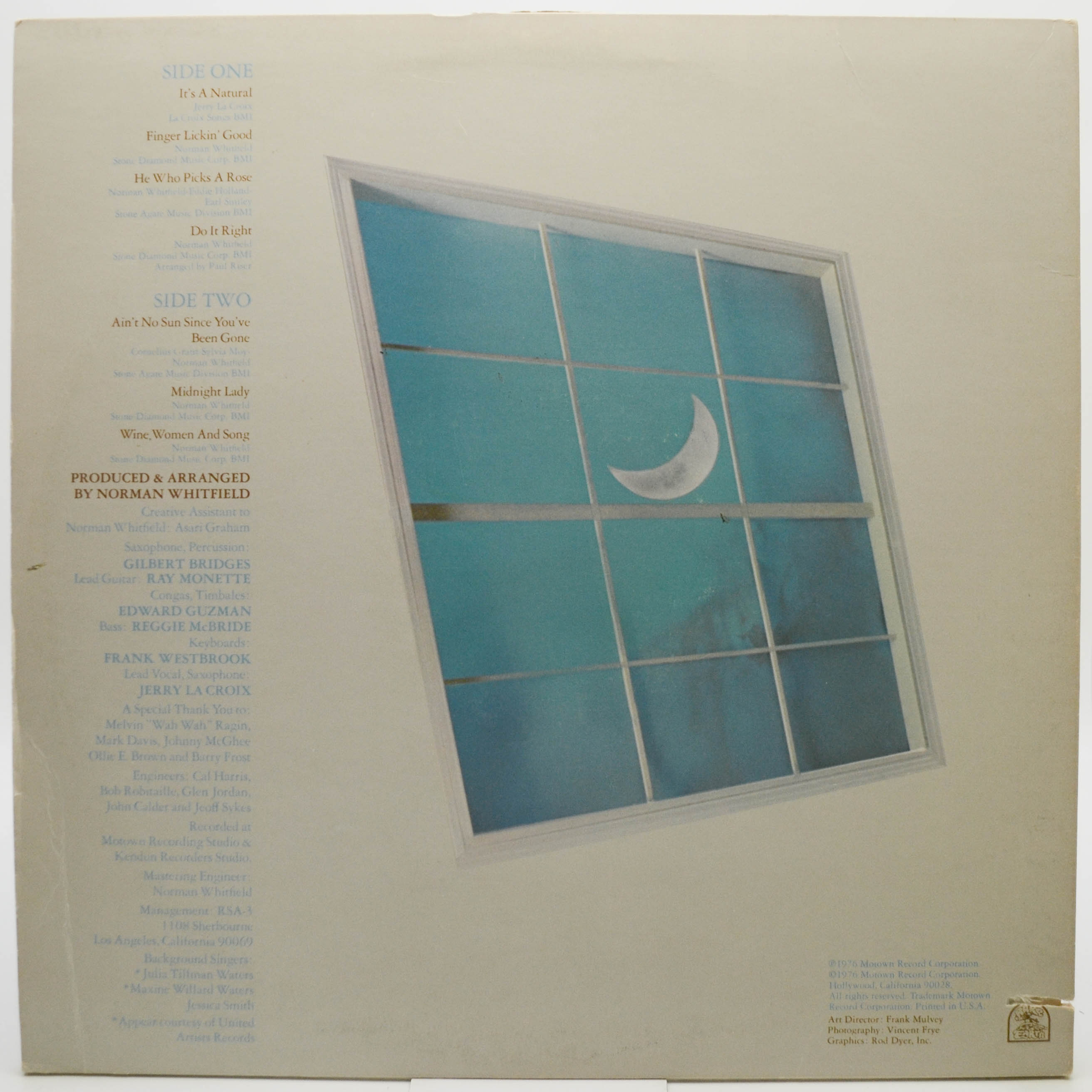 Rare Earth — Midnight Lady (1-st, USA), 1976