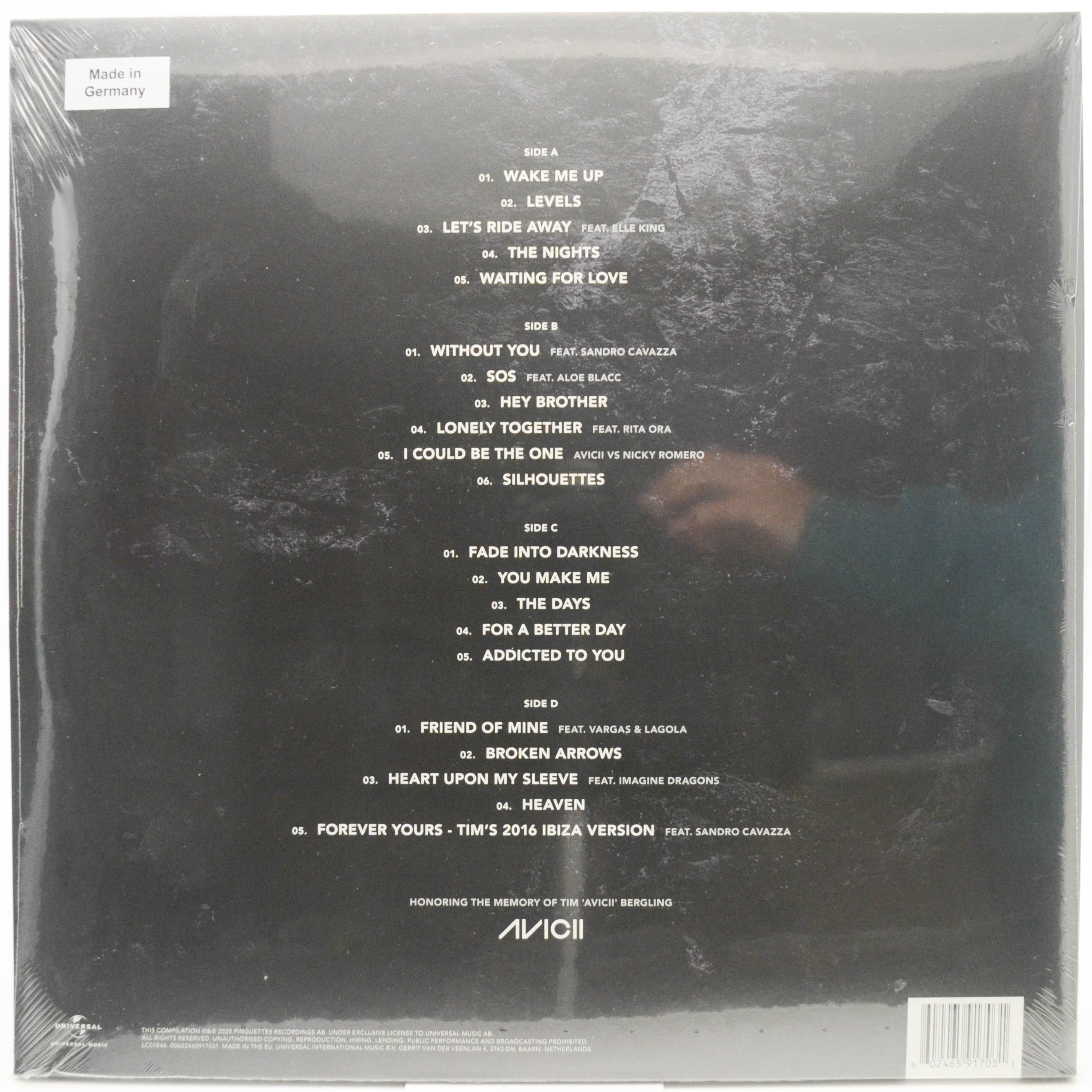 Виниловая пластинка Avicii — Avicii Forever (2LP), 2025