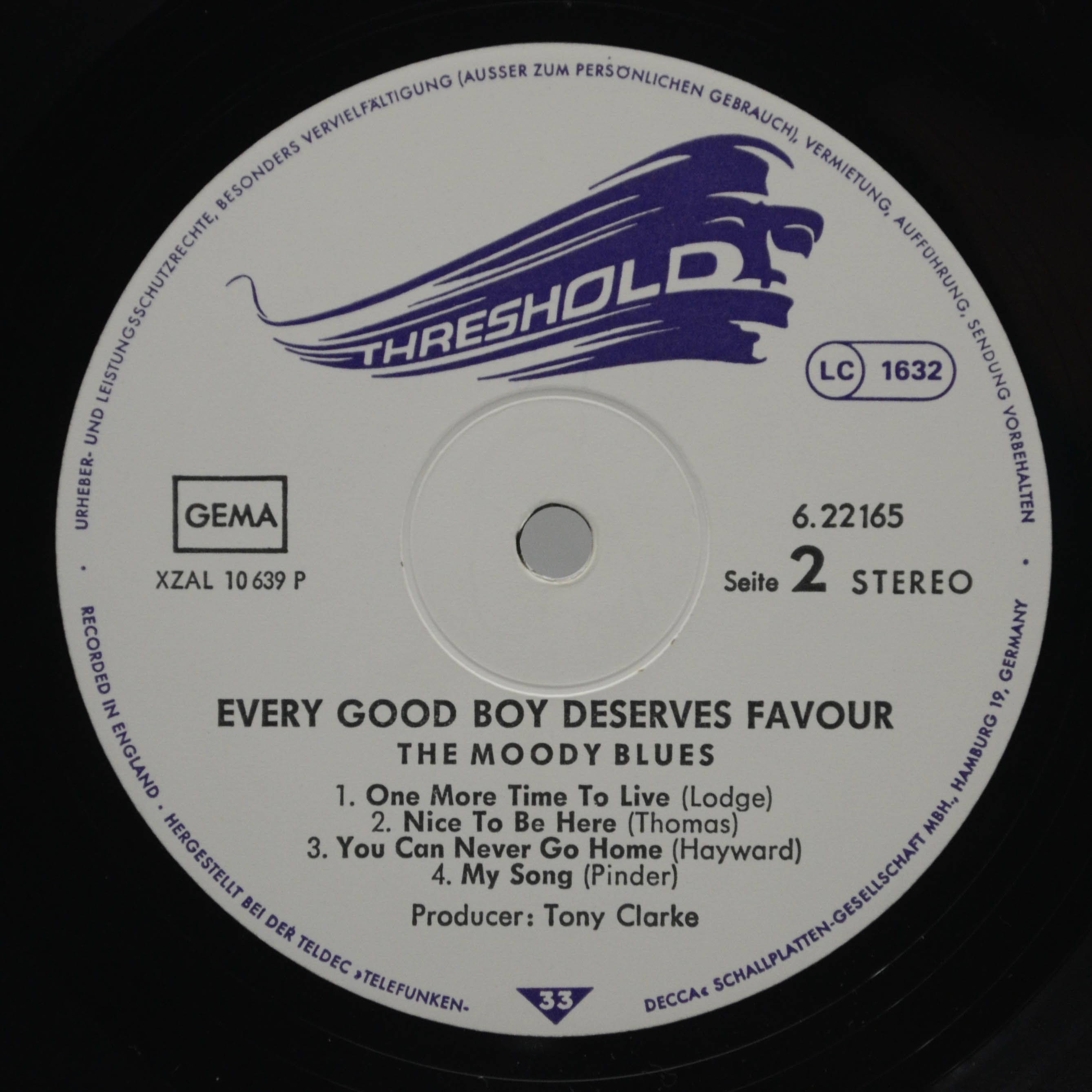 Виниловая пластинка Moody Blues — Every Good Boy Deserves Favour, 1977