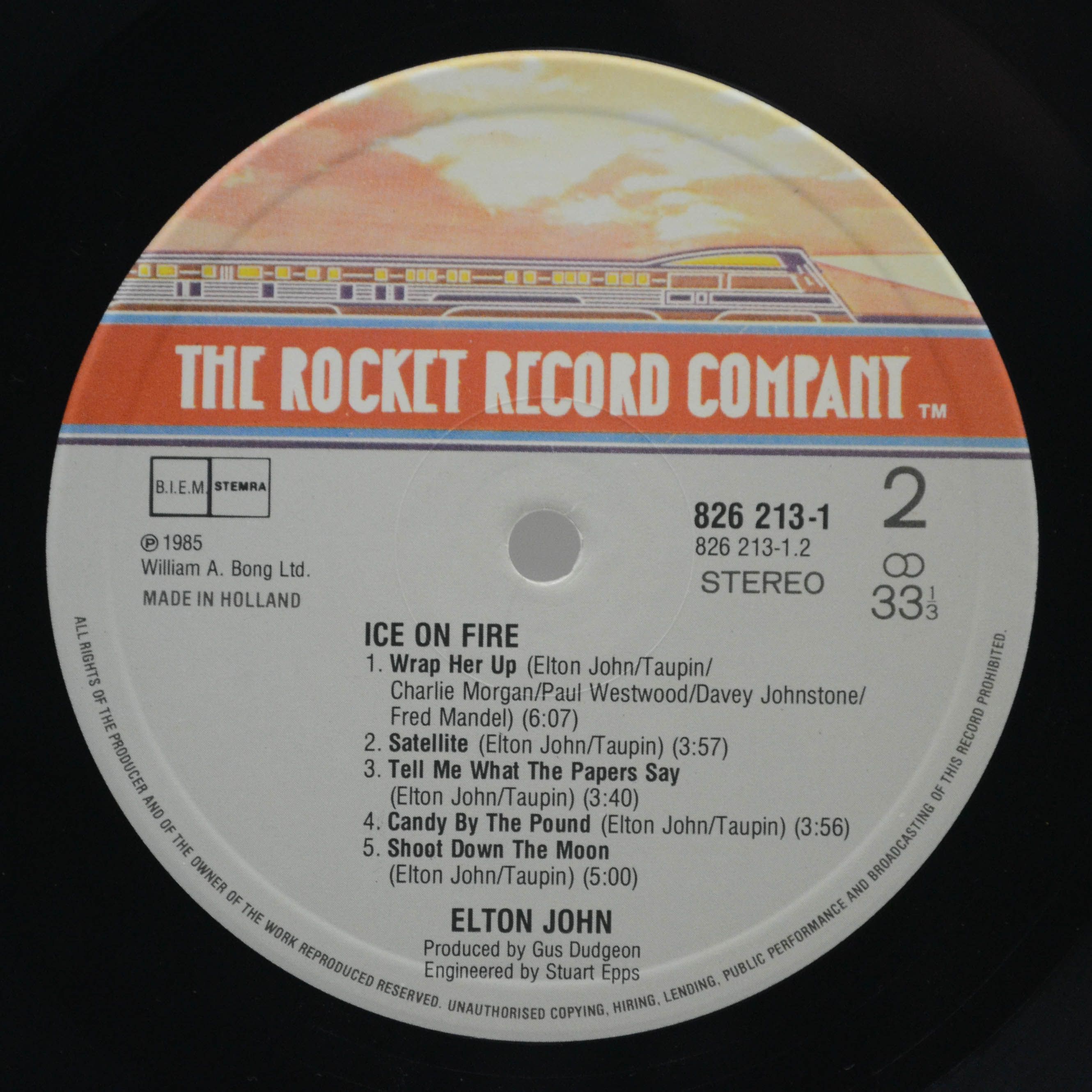 Elton John — Ice On Fire, 1985