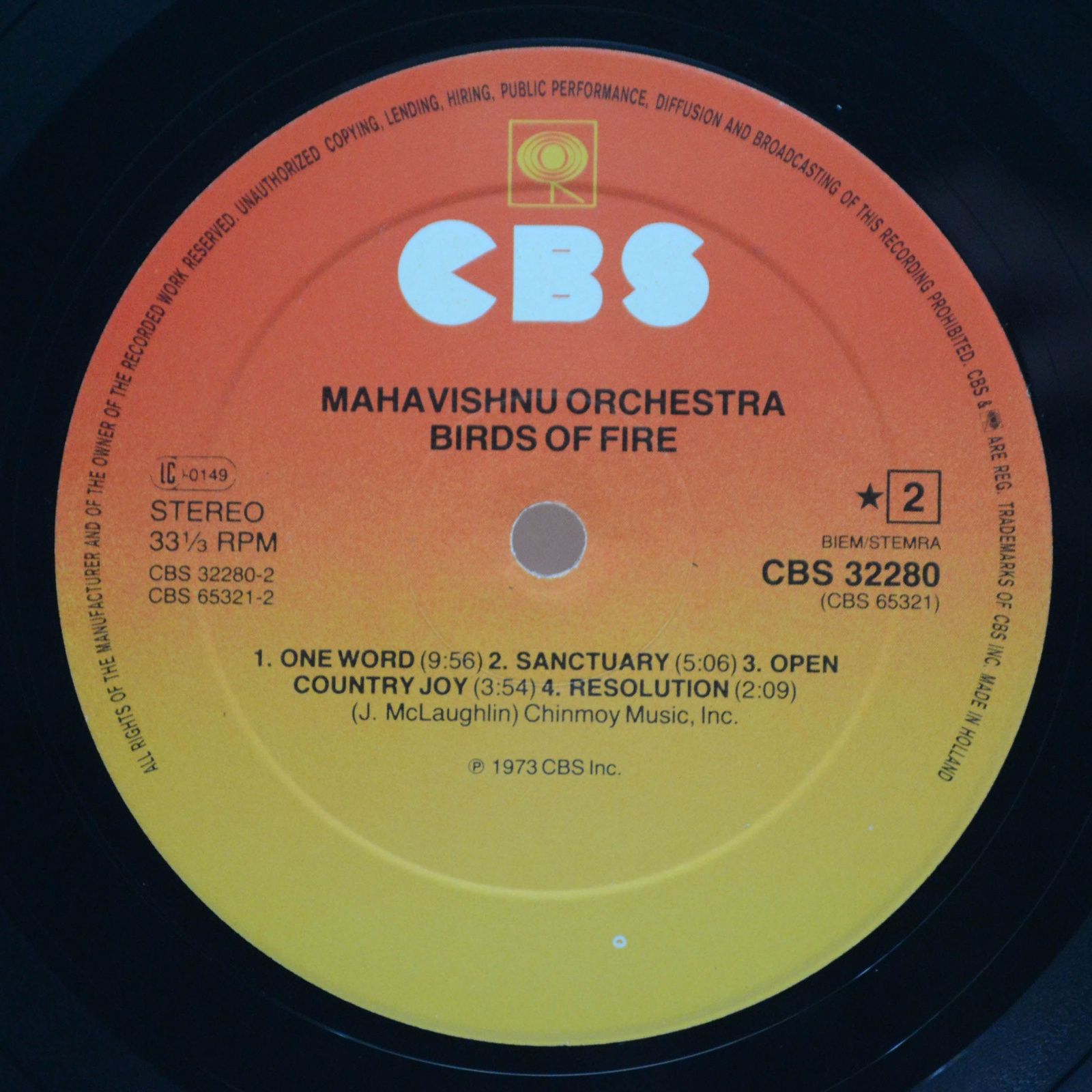 Виниловая пластинка Mahavishnu Orchestra — Birds Of Fire, 1972