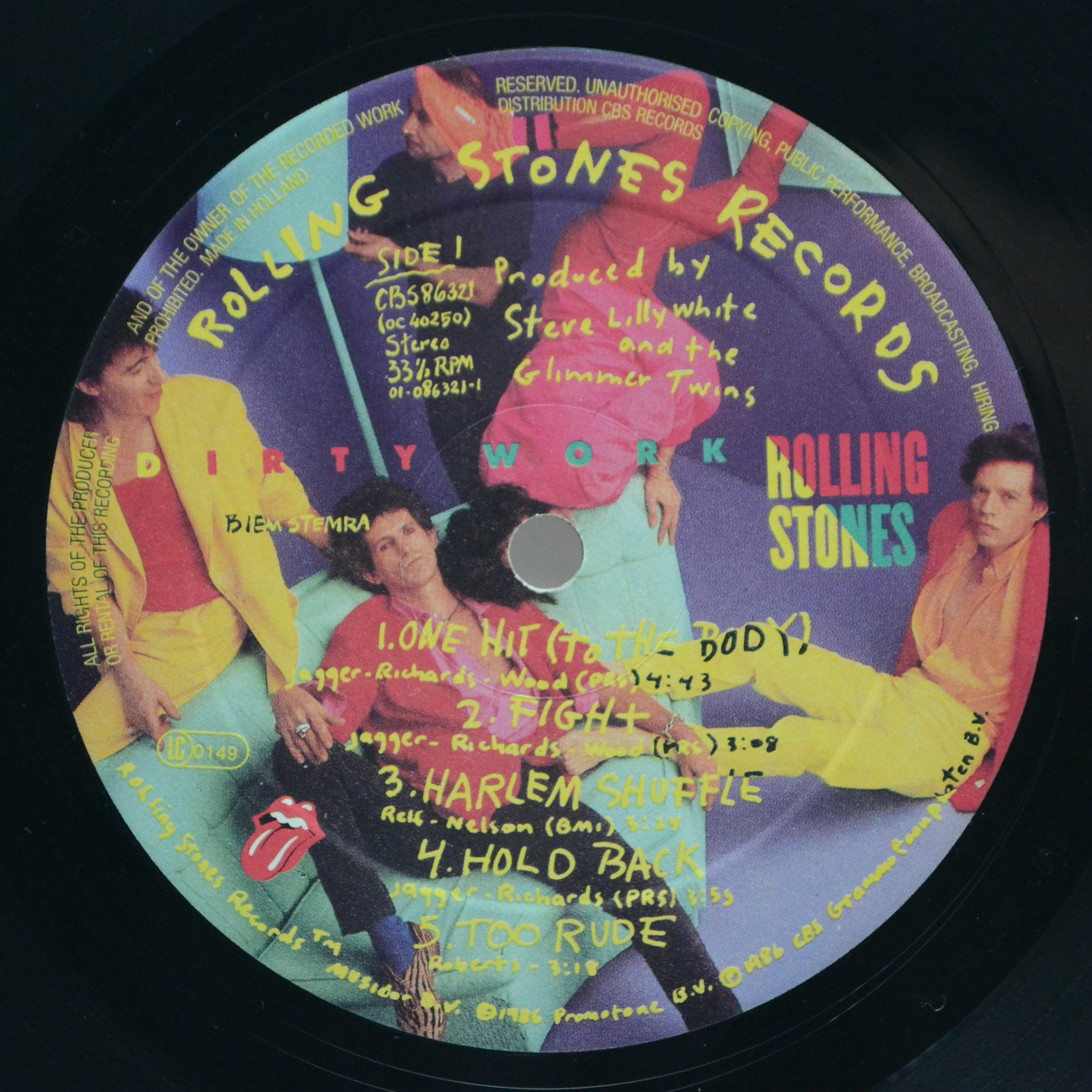Rolling Stones — Dirty Work, 1986
