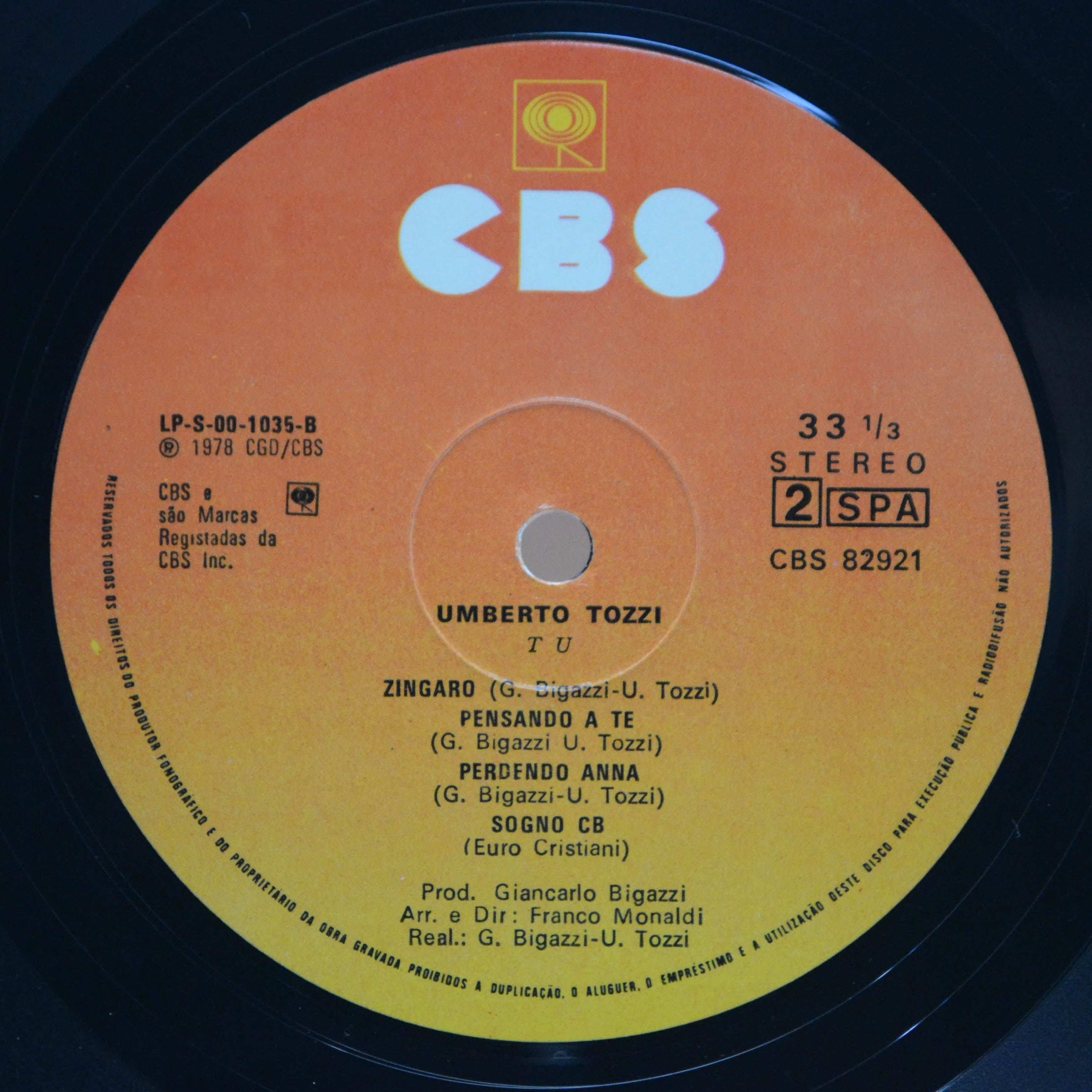 Виниловая пластинка Umberto Tozzi — Tu, 1978