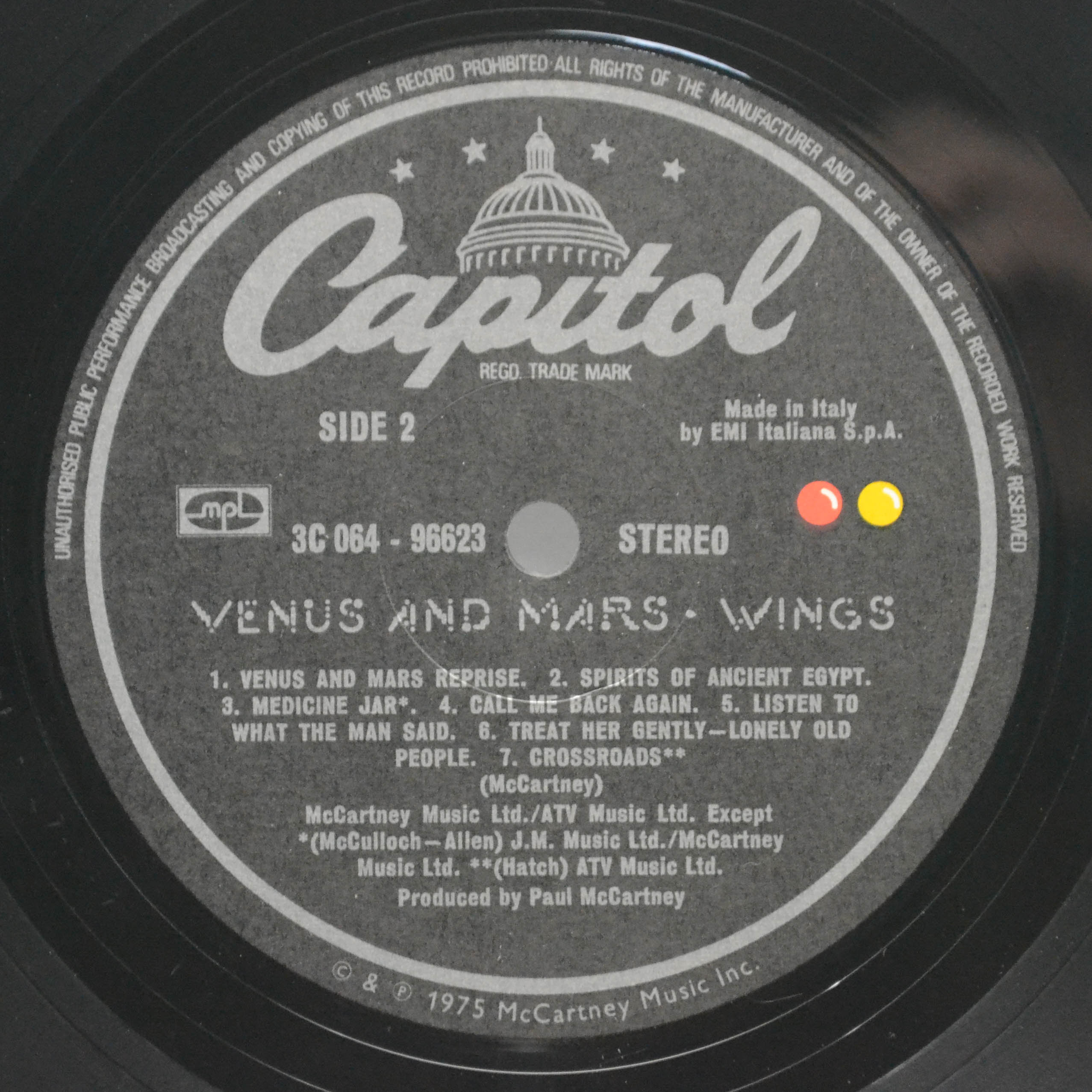 Wings — Venus And Mars (2 posters, 1 sticker), 1975