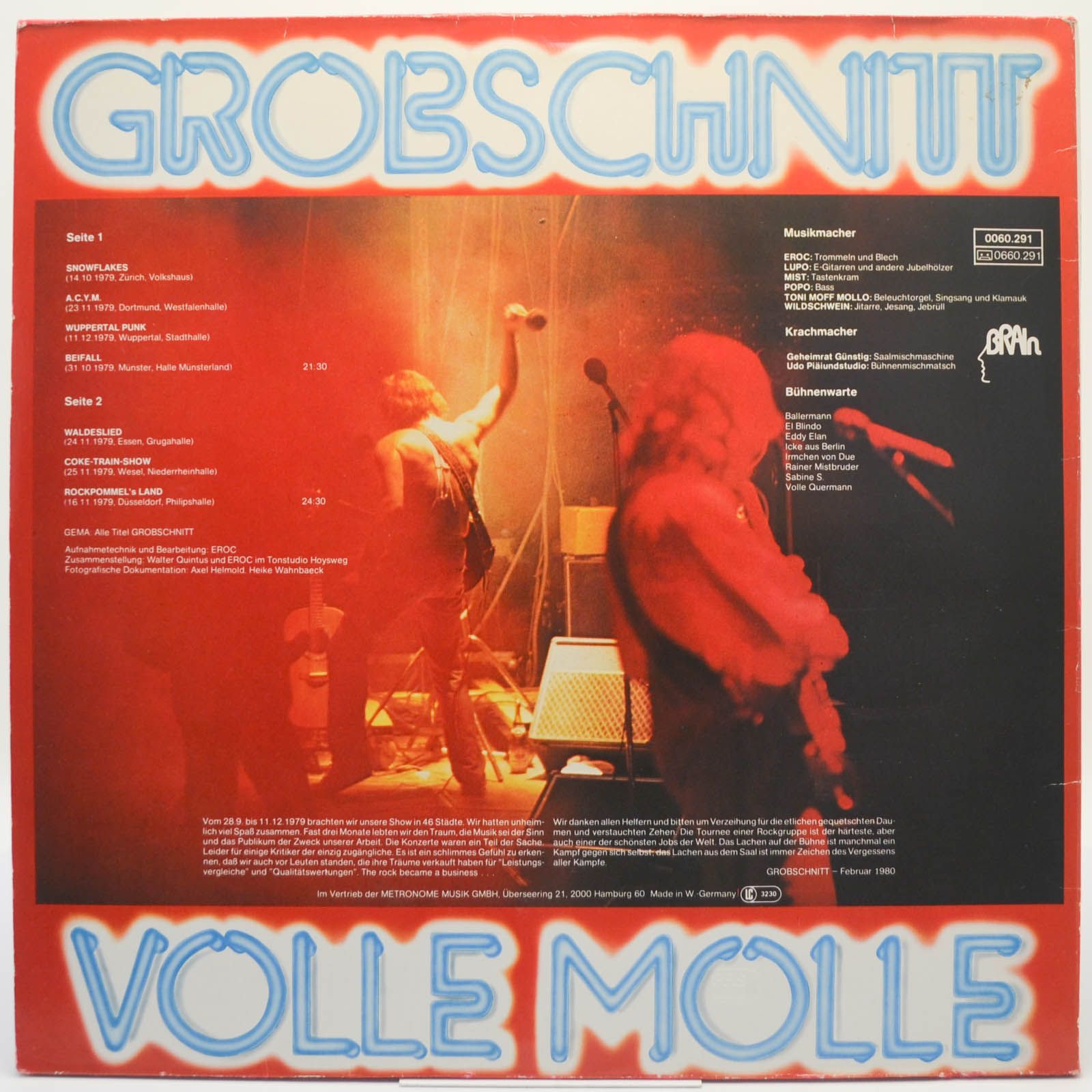 Виниловая пластинка Grobschnitt — Volle Molle, 1980