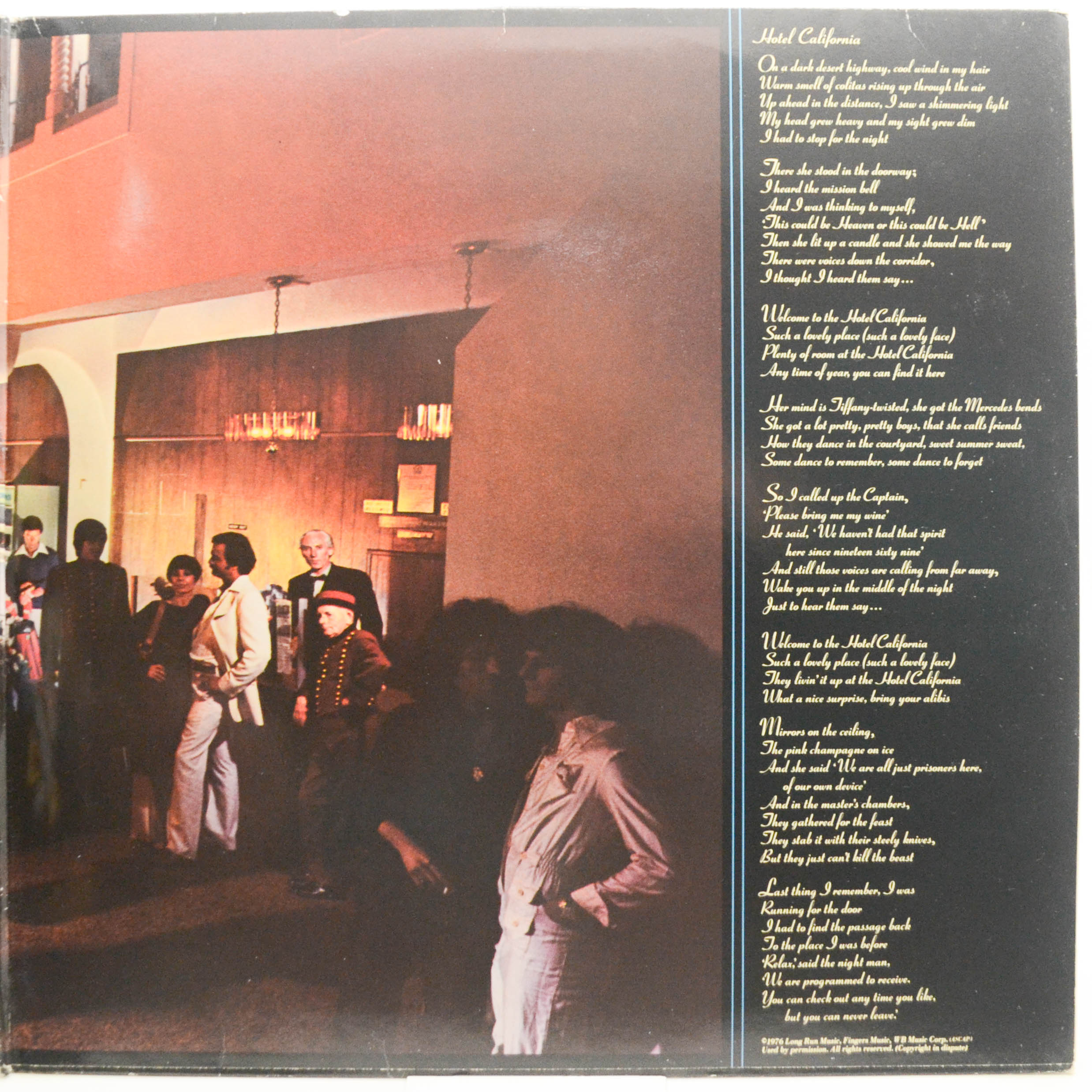 Виниловая пластинка Eagles — Hotel California, 1976