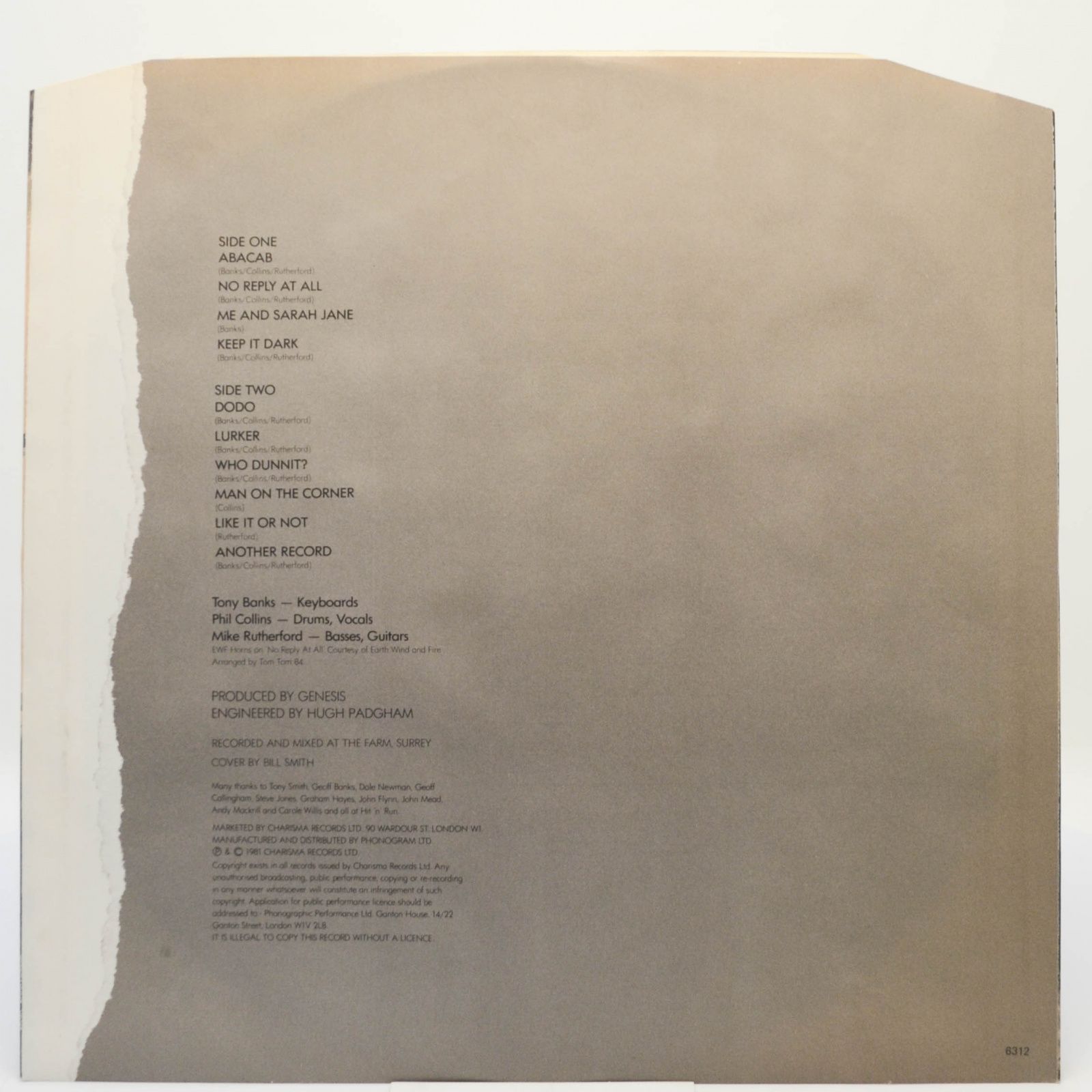 Genesis — Abacab, 1981