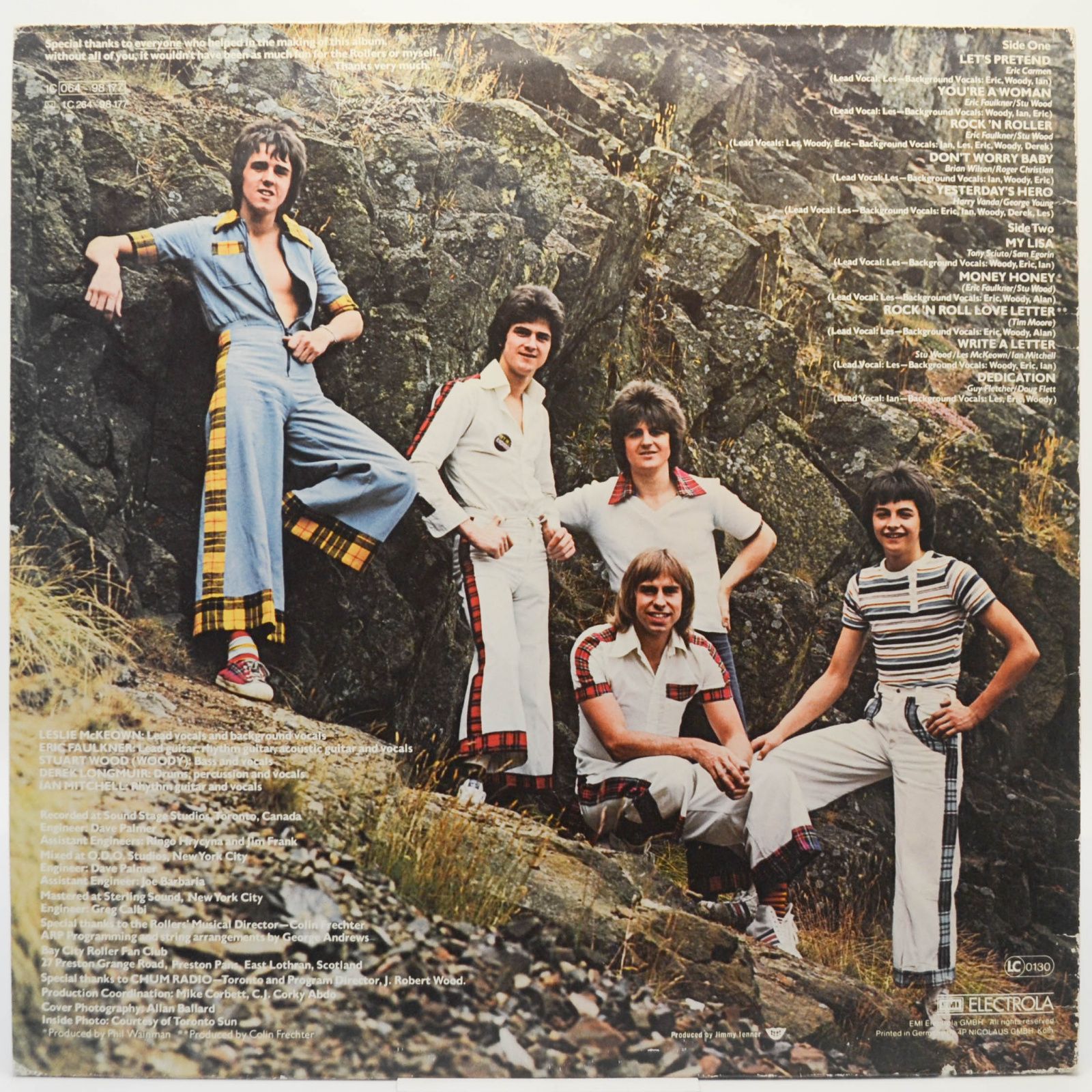 Виниловая пластинка Bay City Rollers — Dedication, 1976