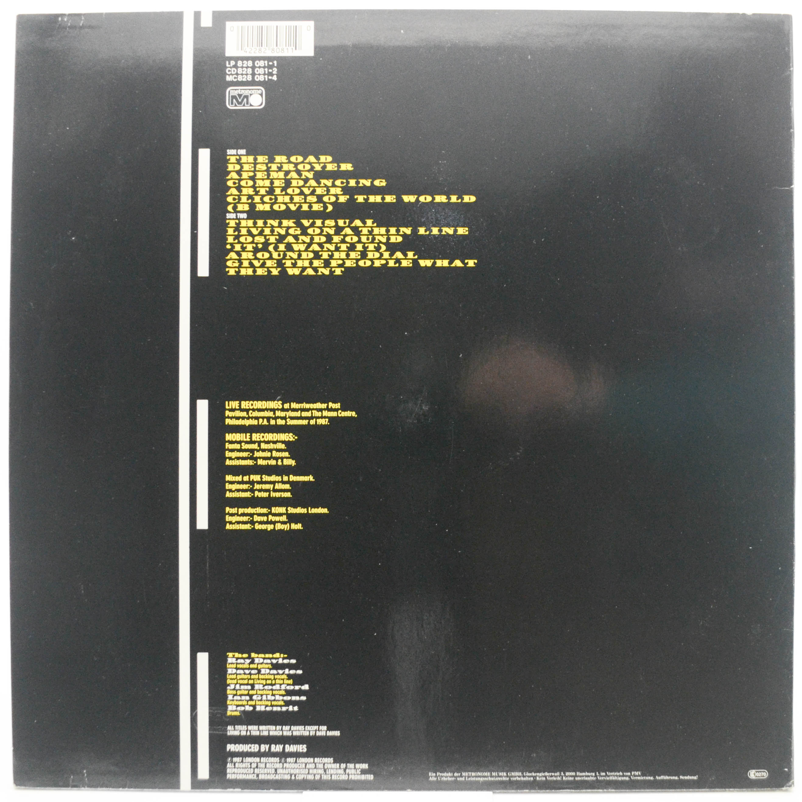 Kinks — The Road, 1987