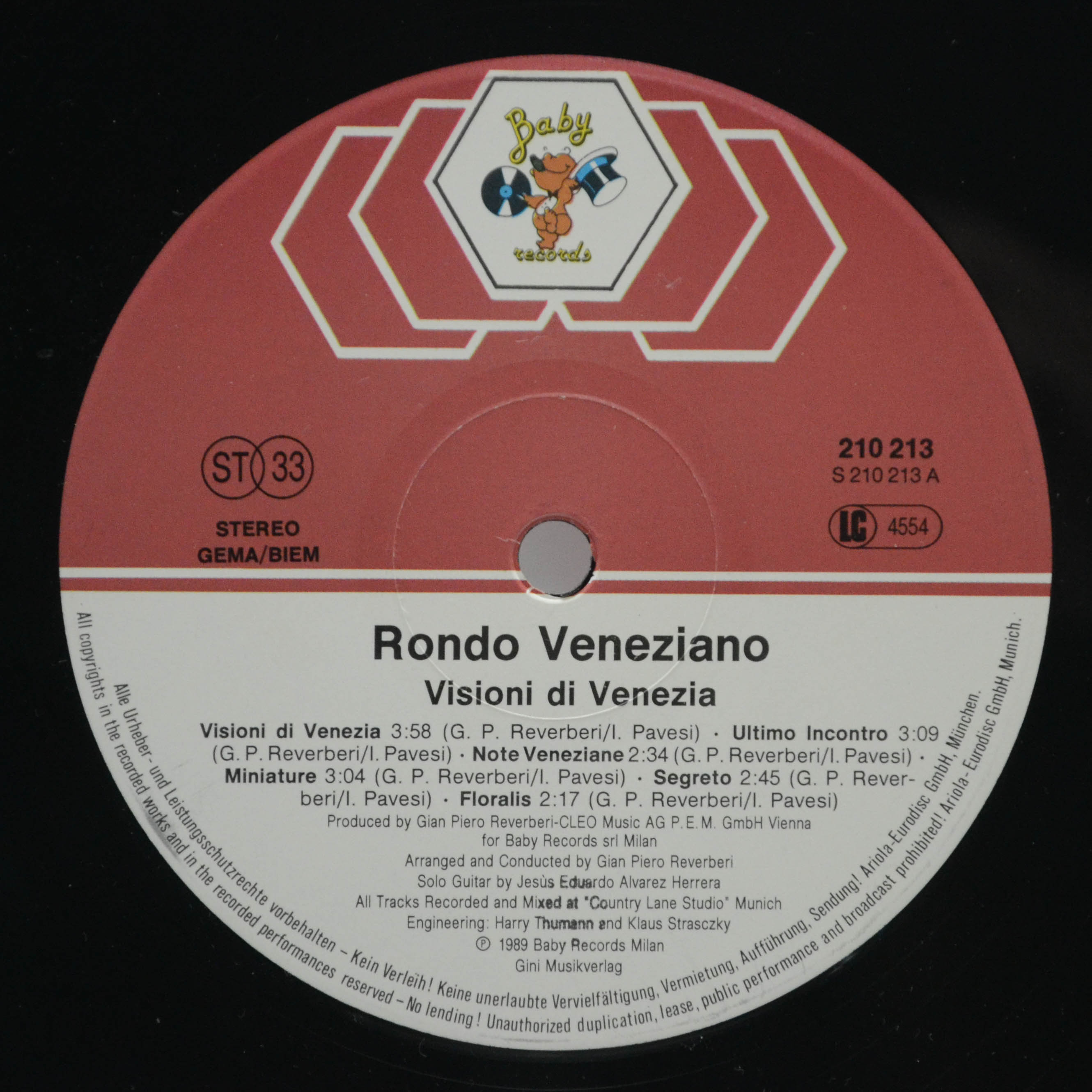 Rondo Veneziano — Visioni Di Venezia, 1989