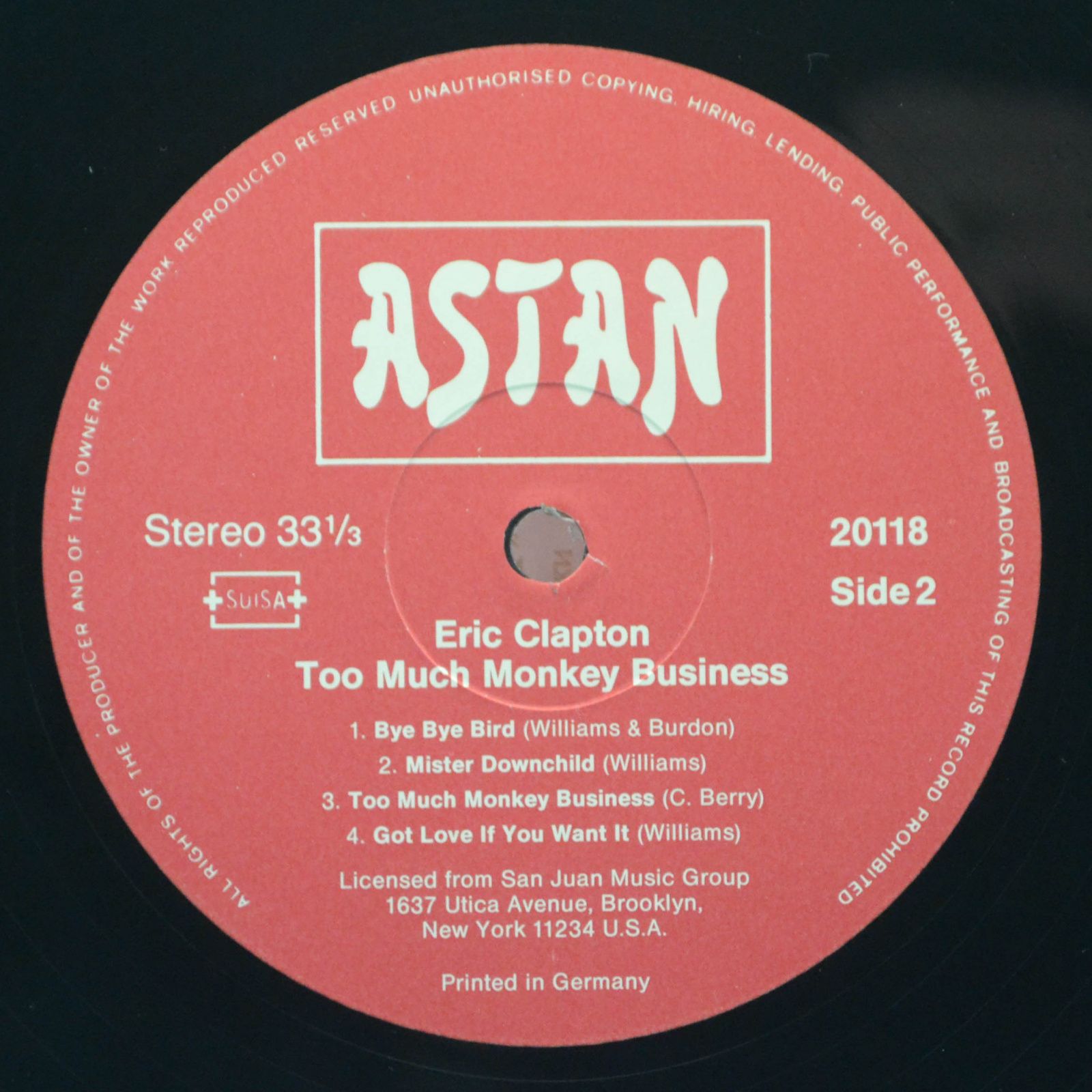 Eric Clapton — Too Much Monkey Business, 1984