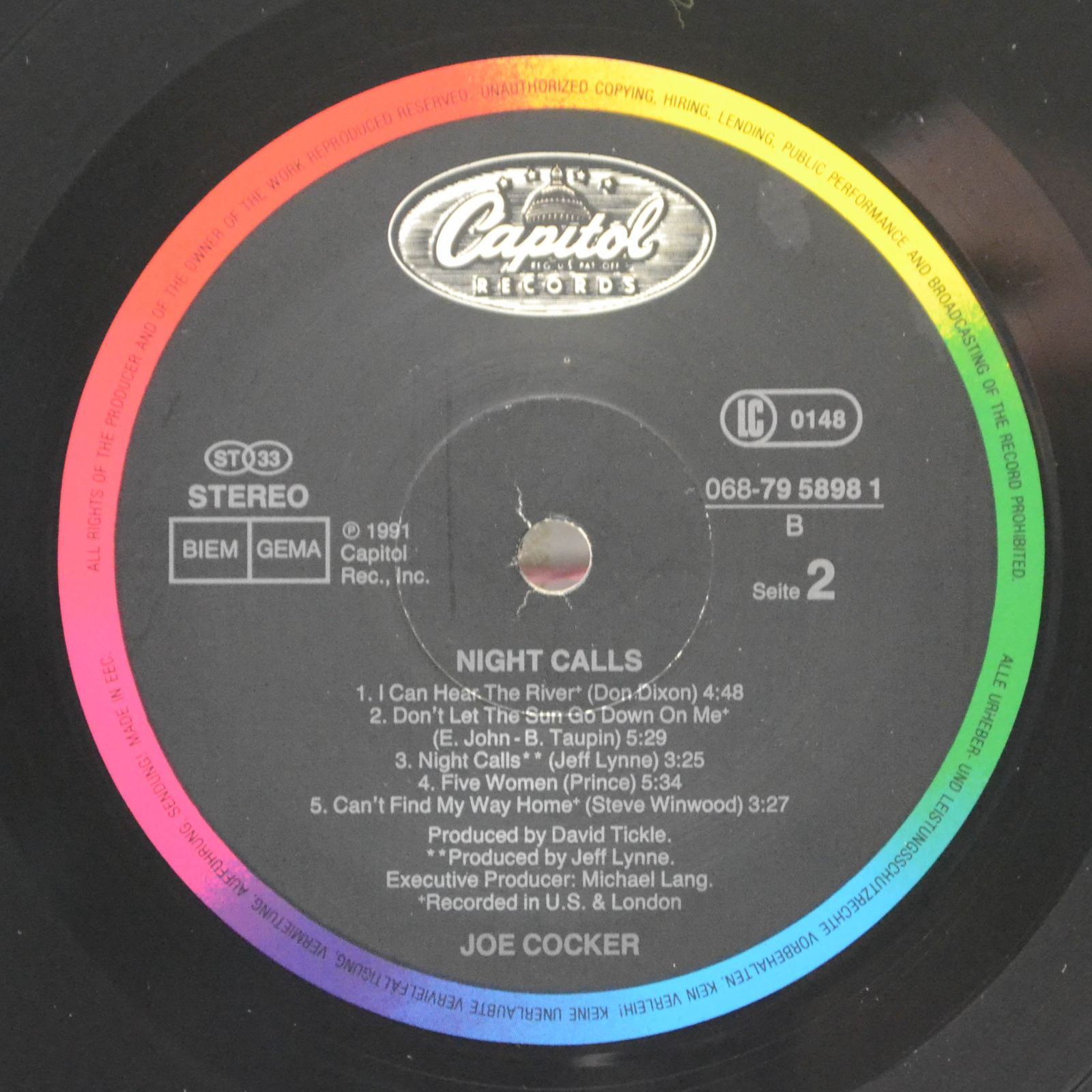 Joe Cocker — Night Calls, 1991