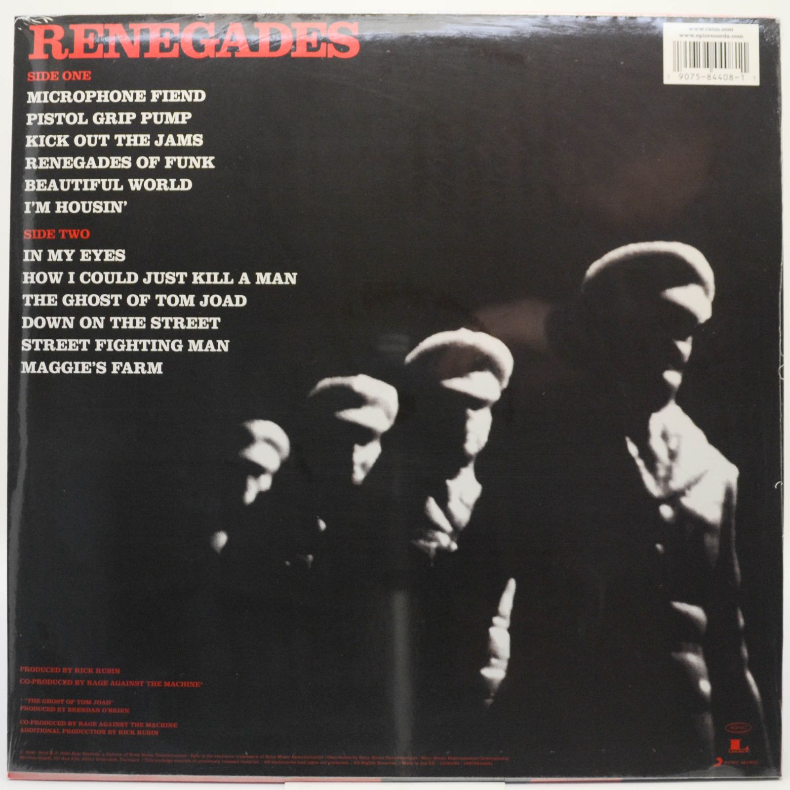 Виниловая пластинка Rage Against The Machine — Renegades, 2000