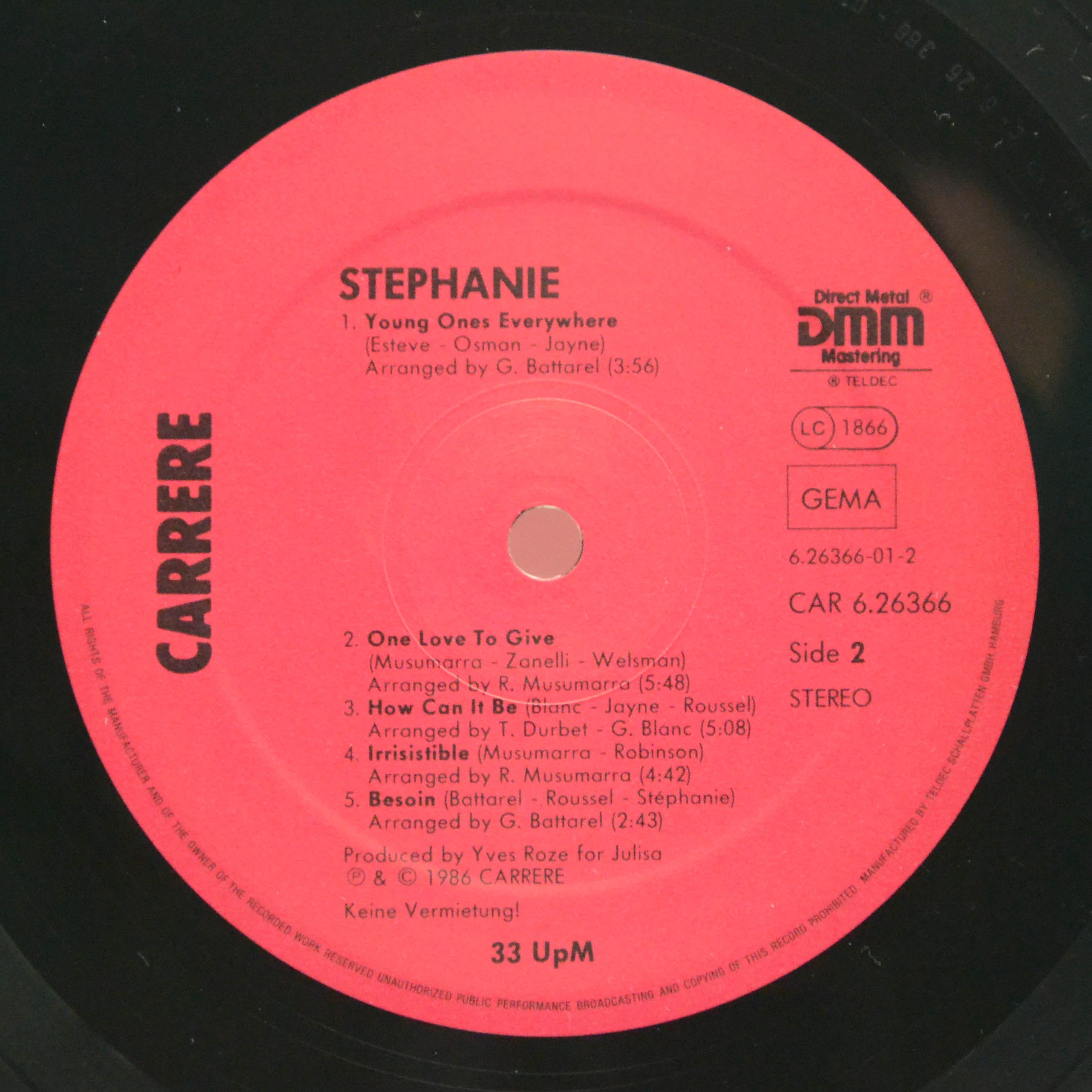 Stephanie — Stephanie, 1986